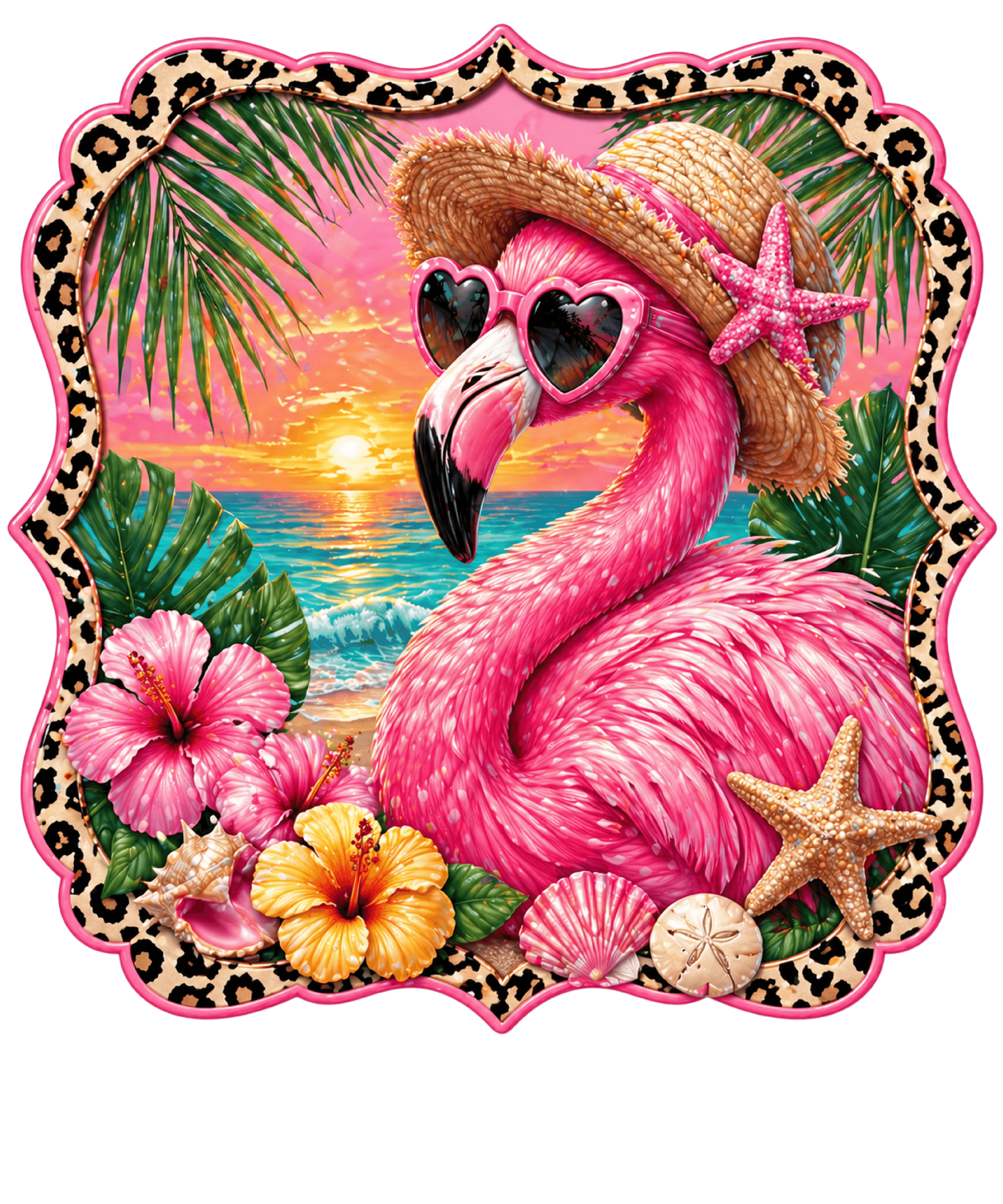 Pink Summer Flamingo 55