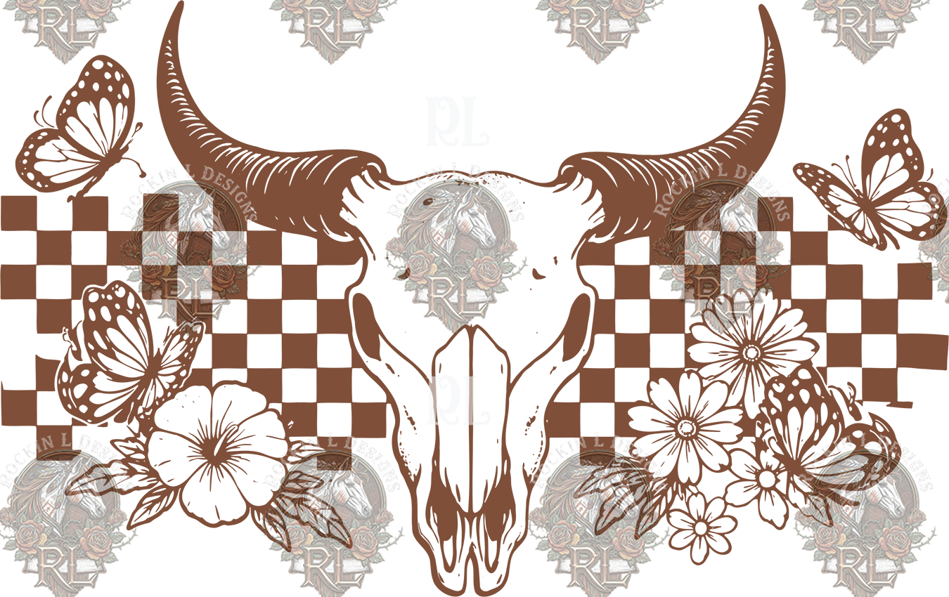 Skull & Butterflies 1