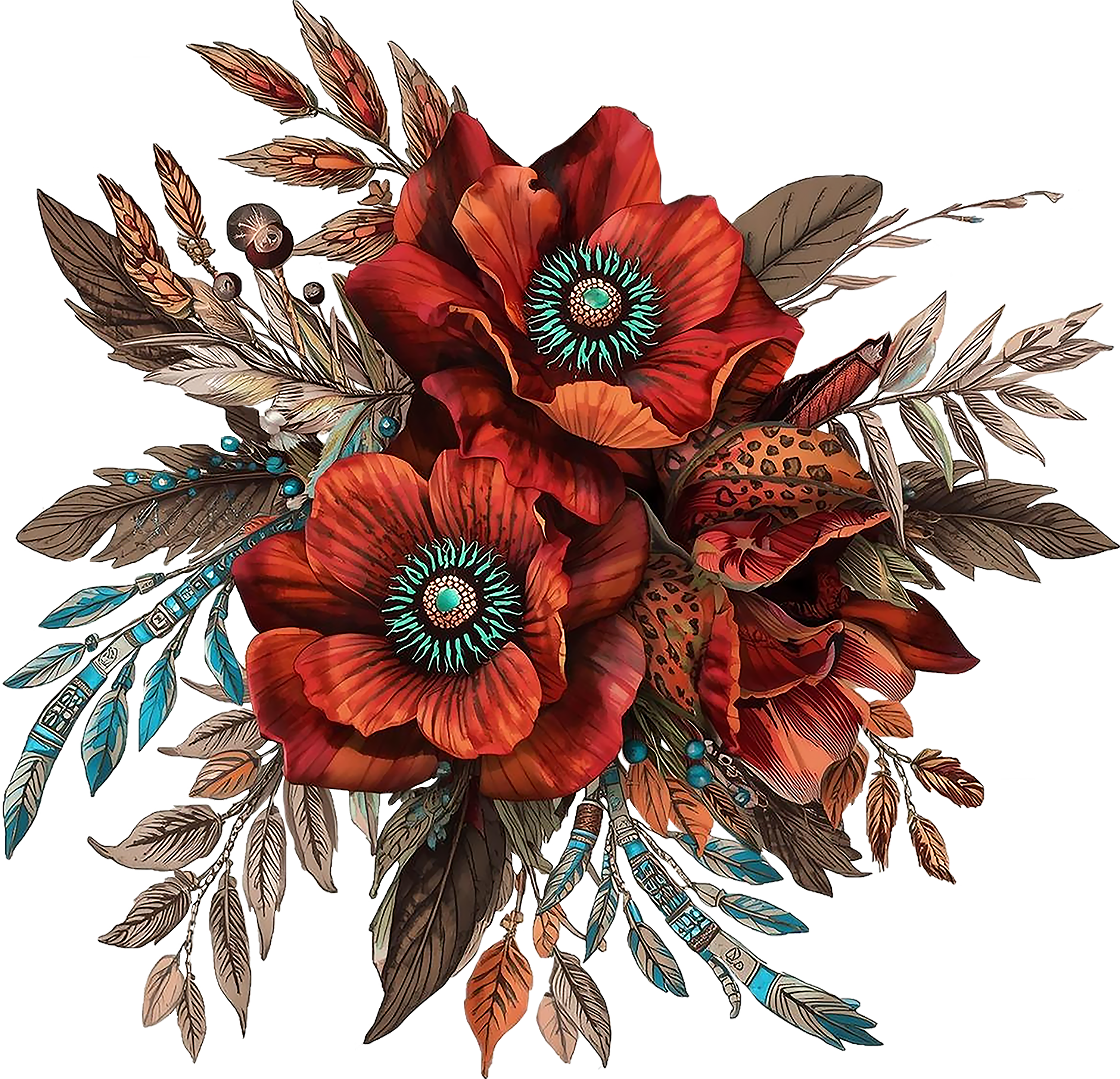 Western Floral 45