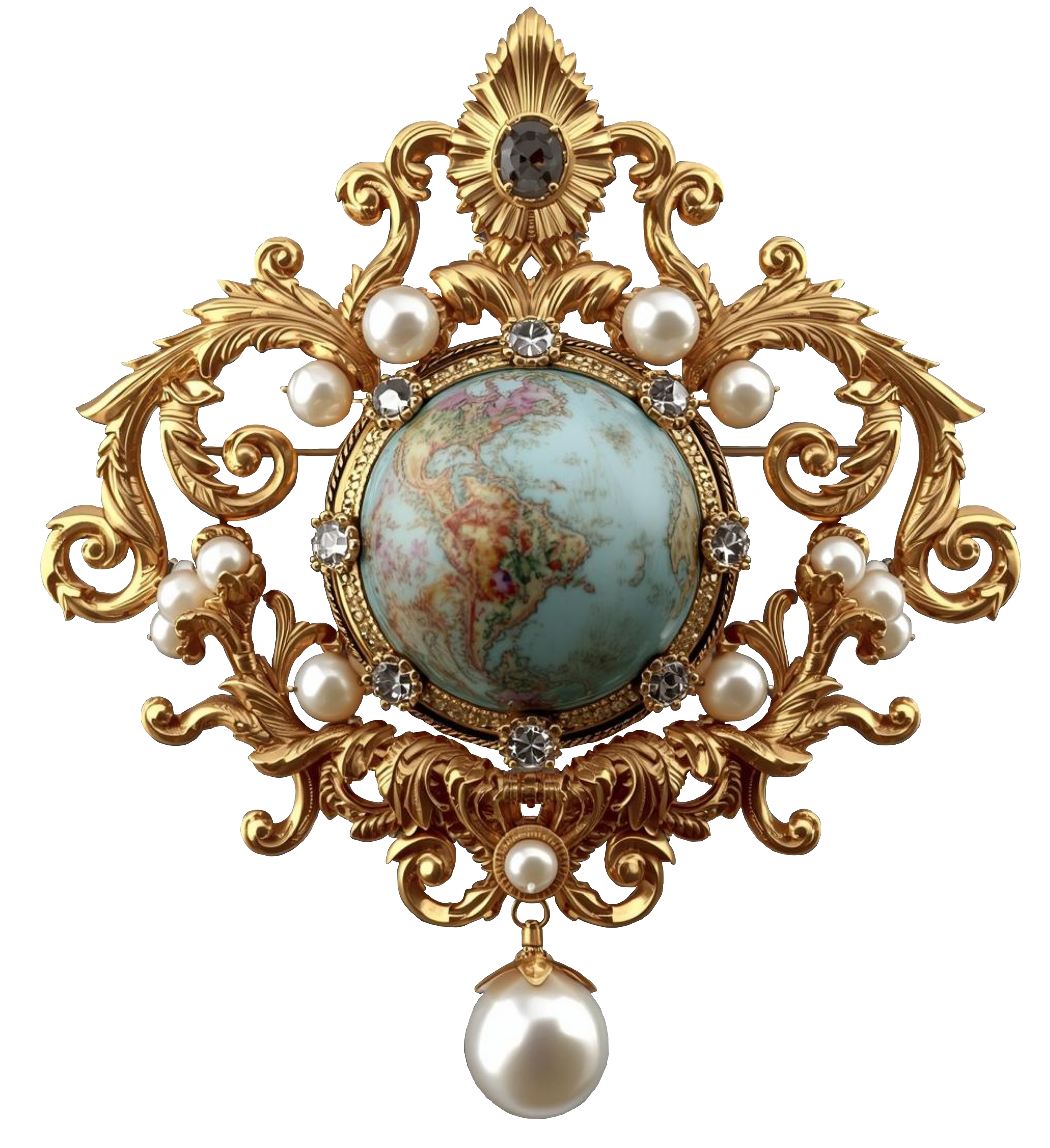 Floral Pendant 6