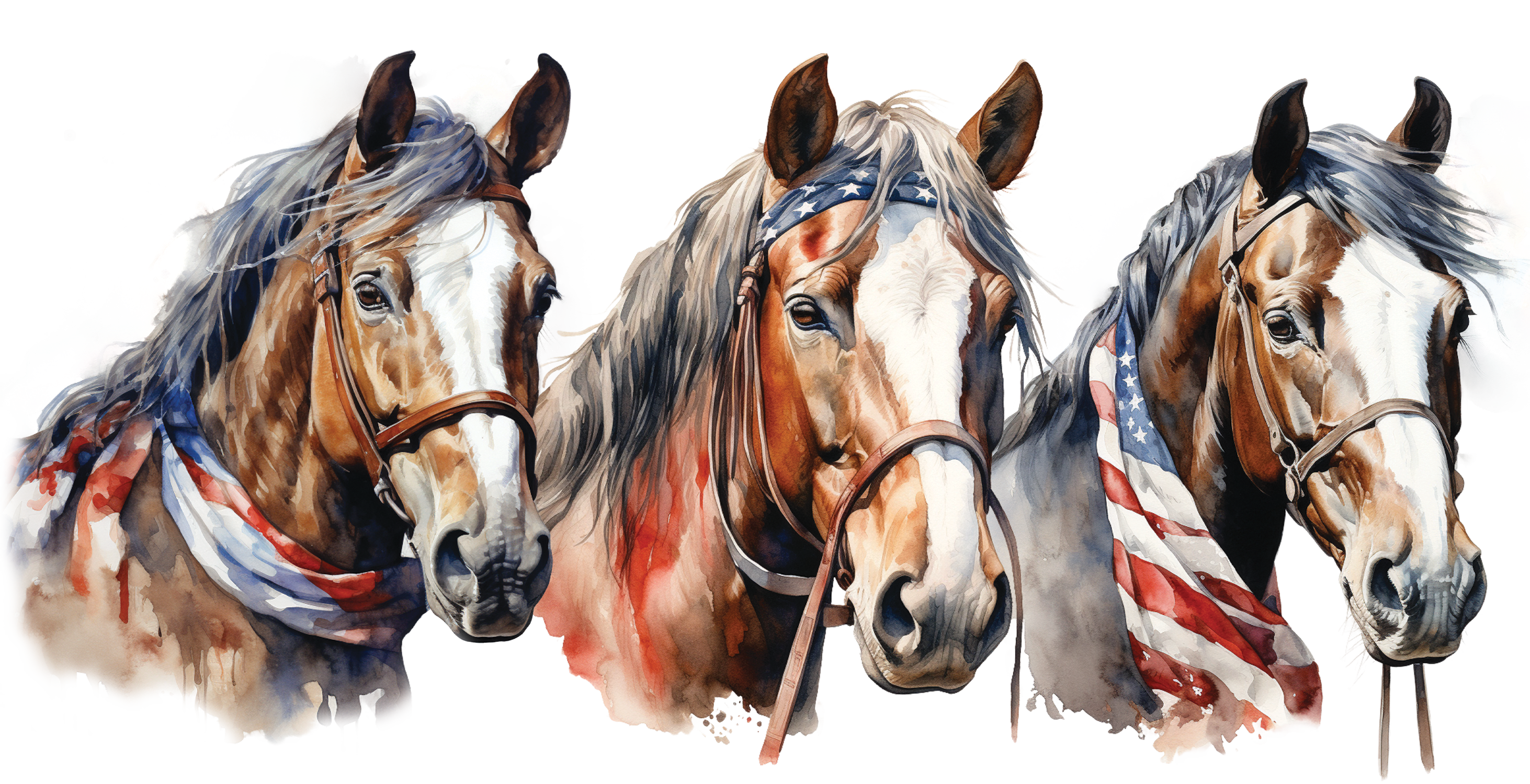 Patriotic Horses