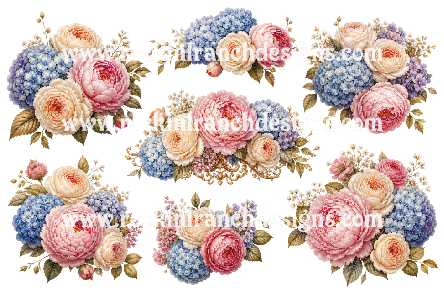 Vintage Rose sheet 1