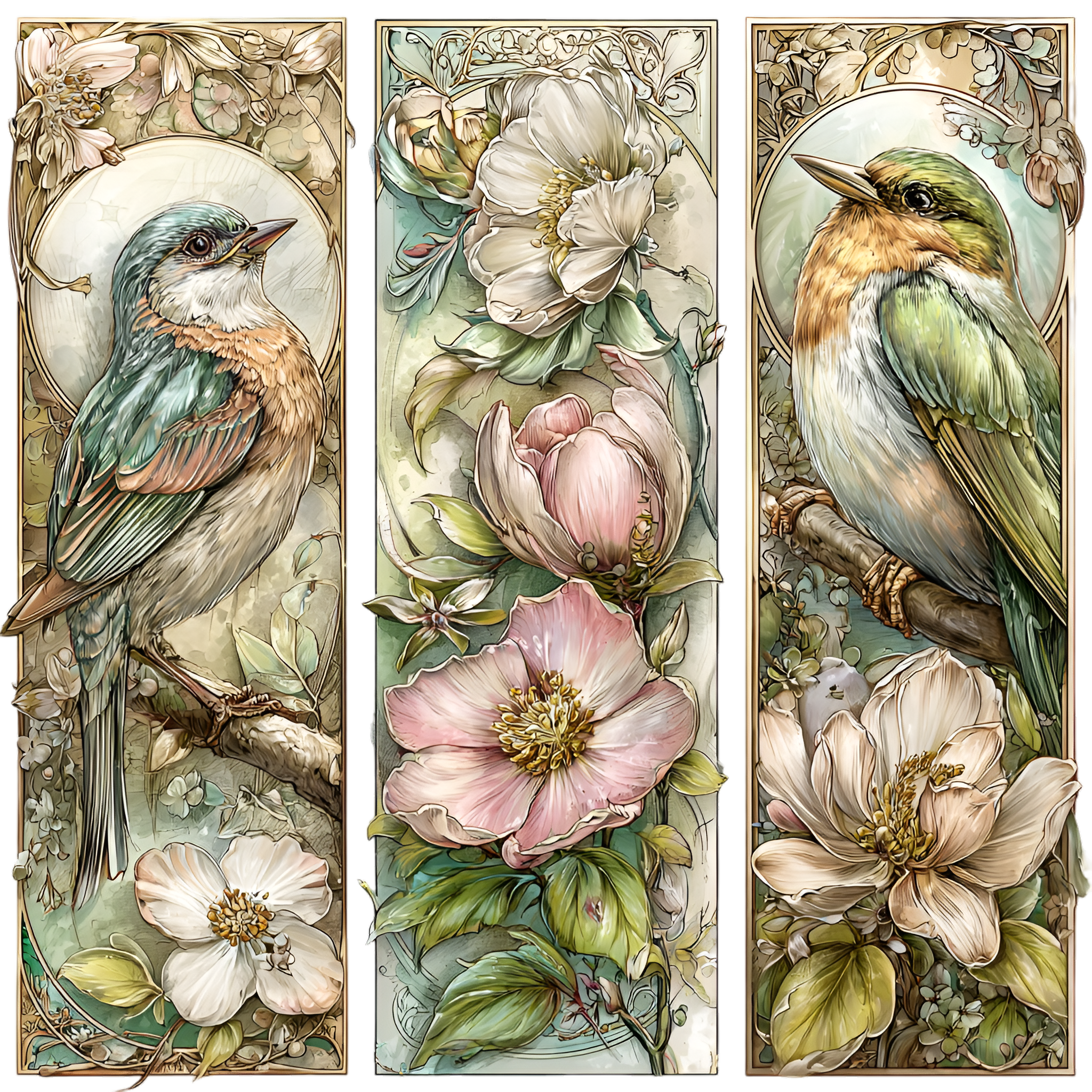 Spring Bird Panels 11