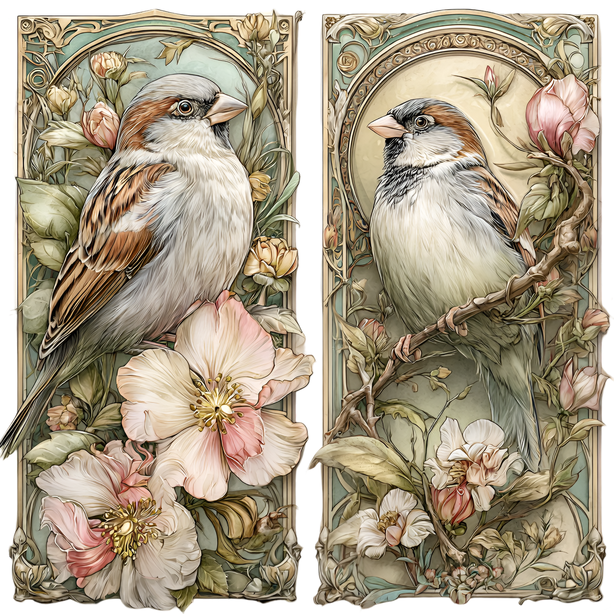 Spring Bird Panel 48