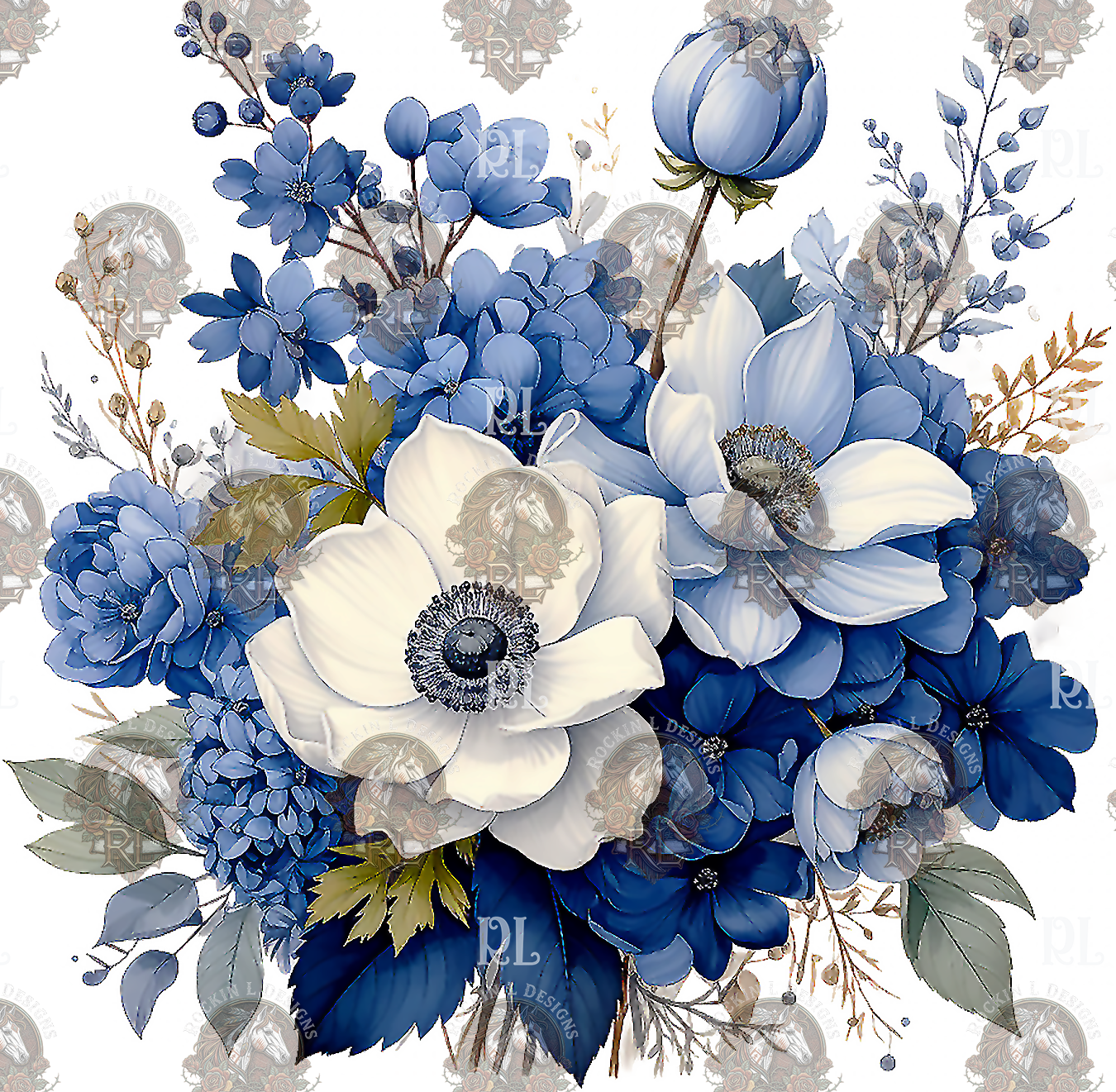 Blue Floral 260