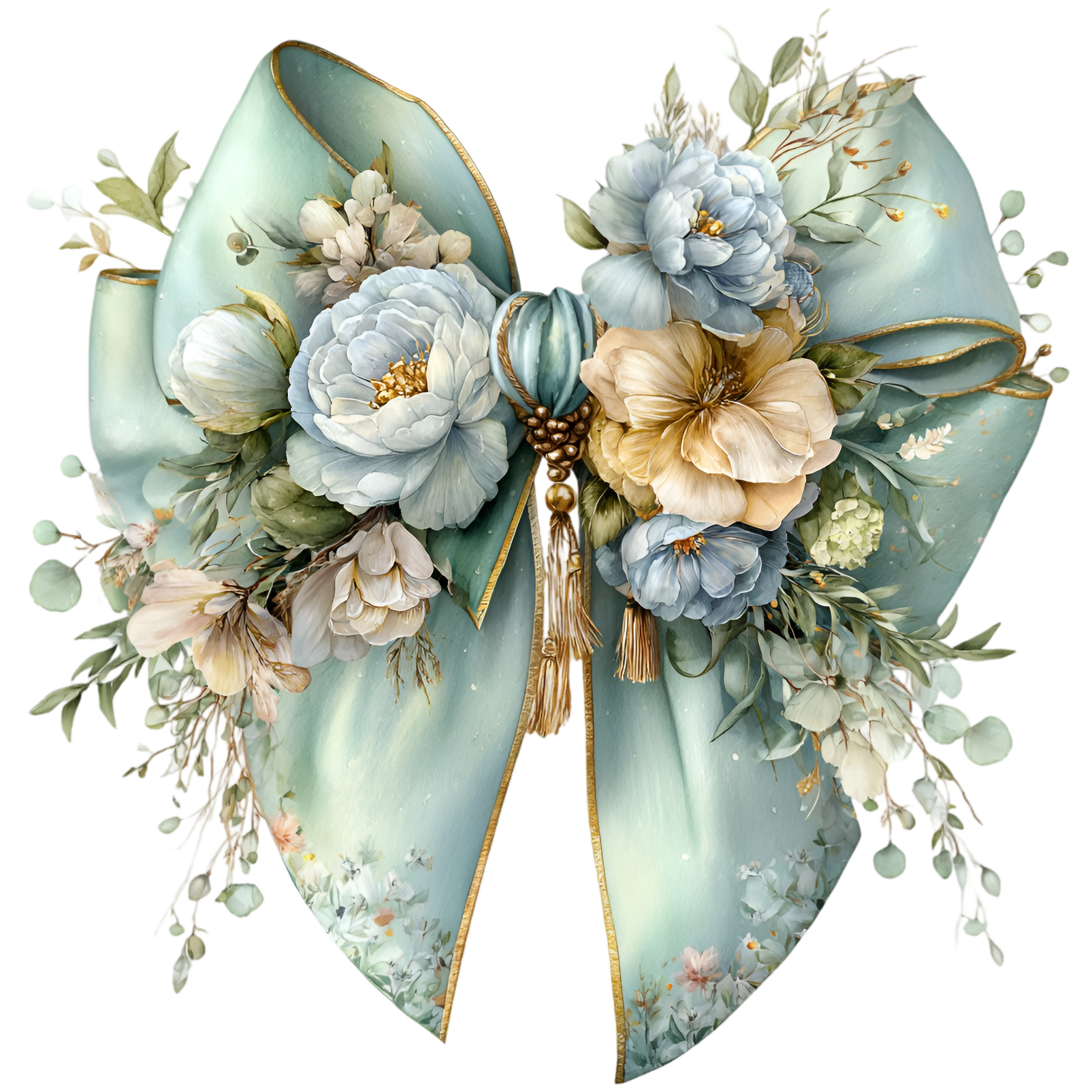 Floral Bow Green 11