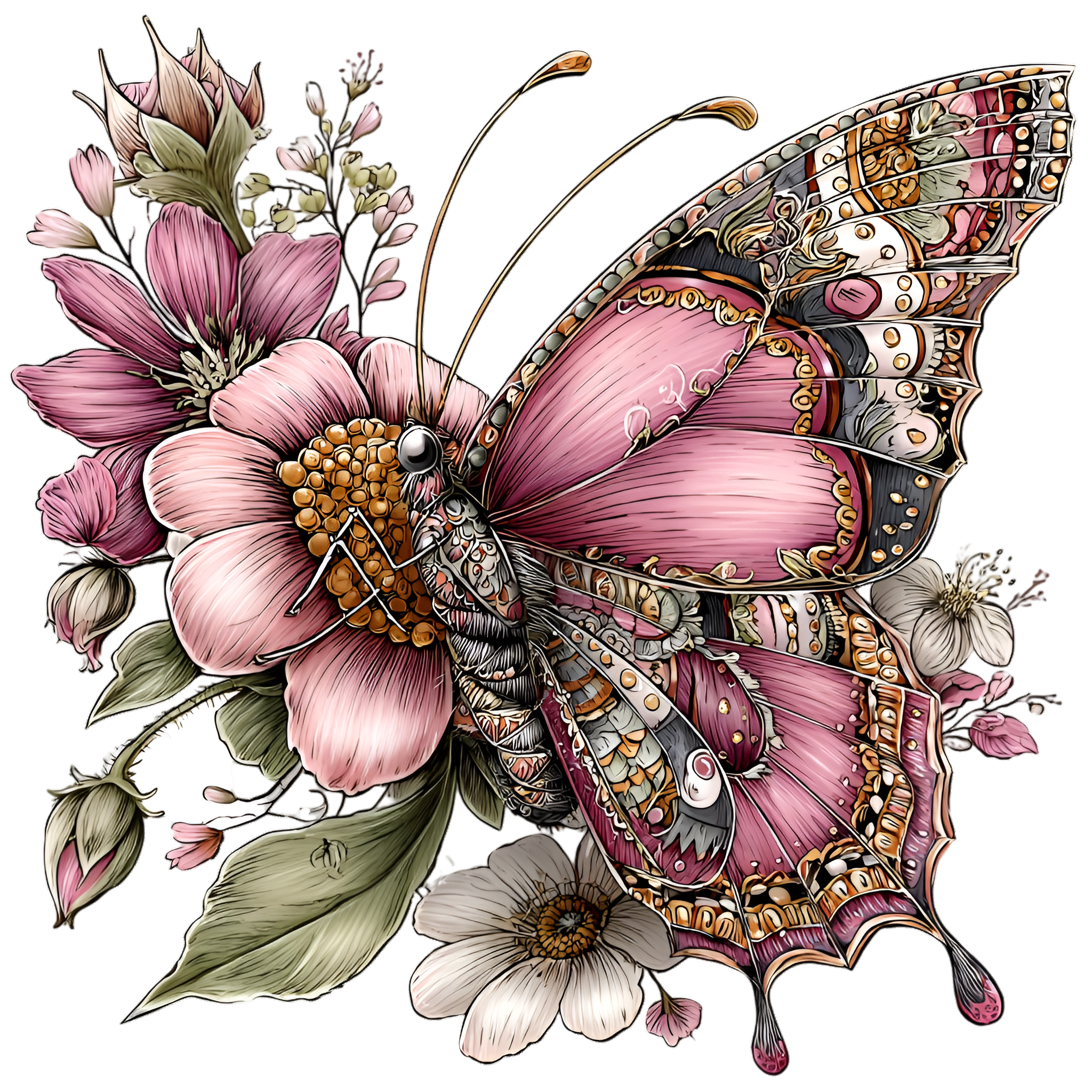Pink Butterfly 24
