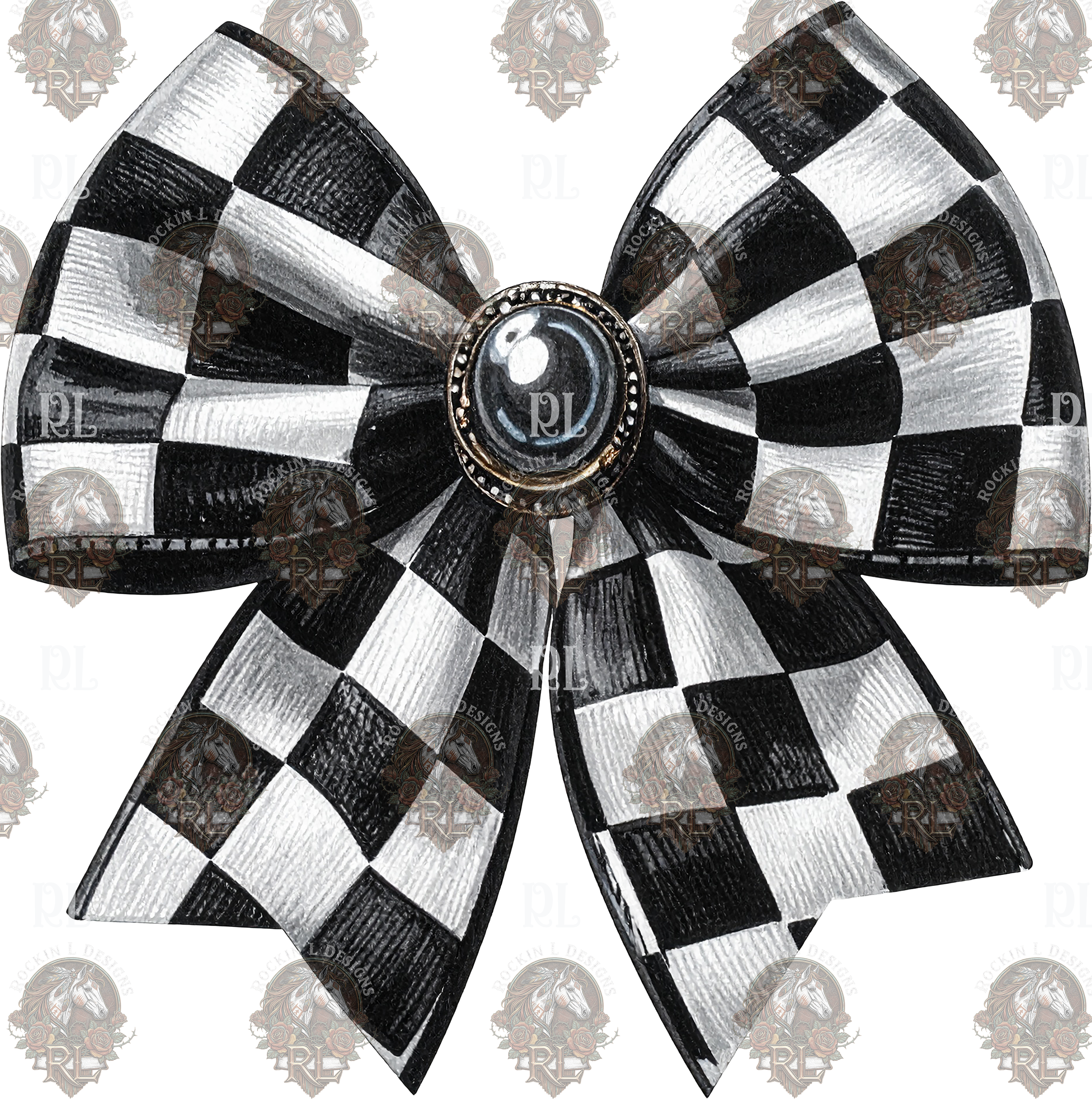 Checkered Bow 92
