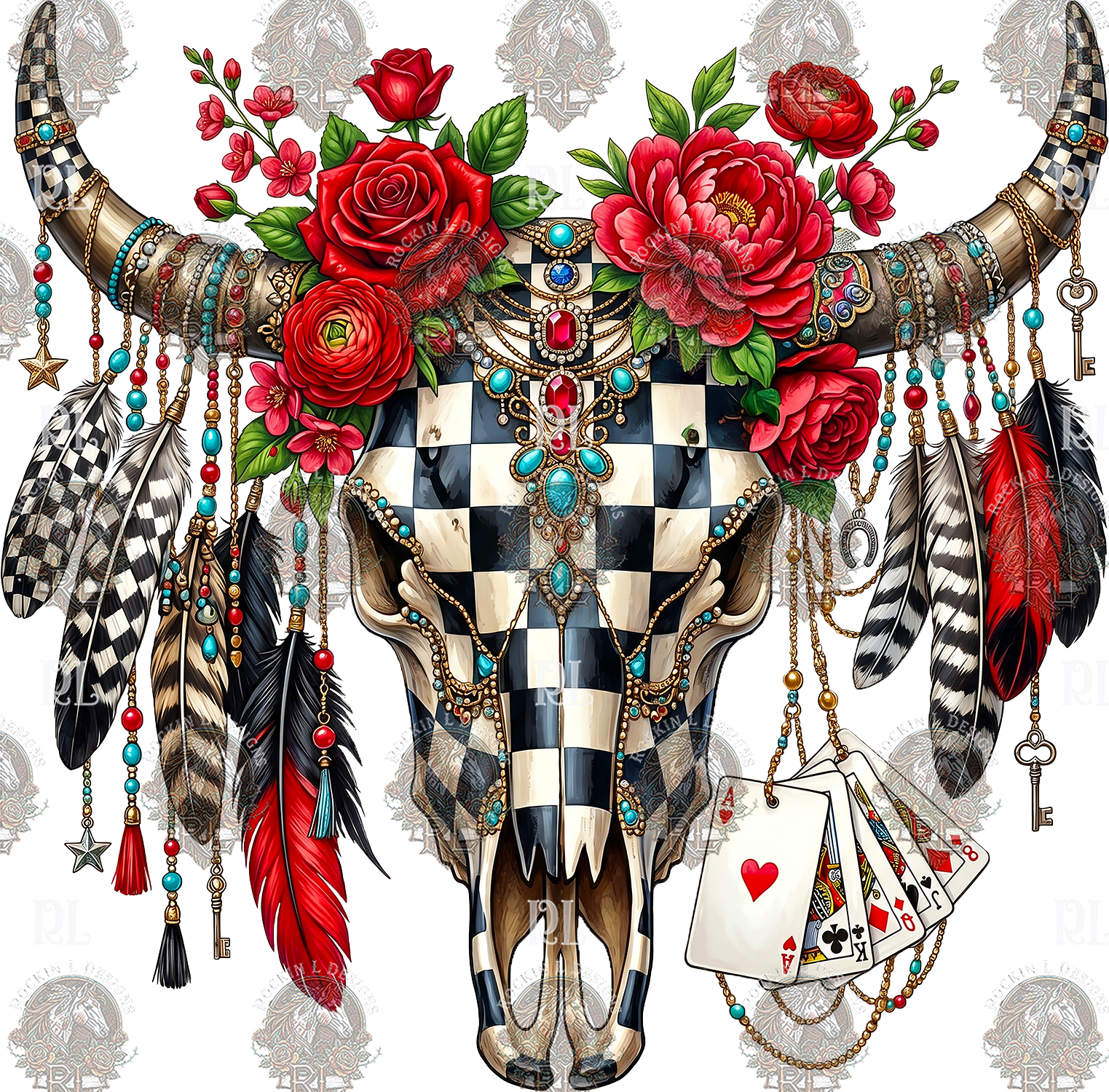 Cow skull bw207