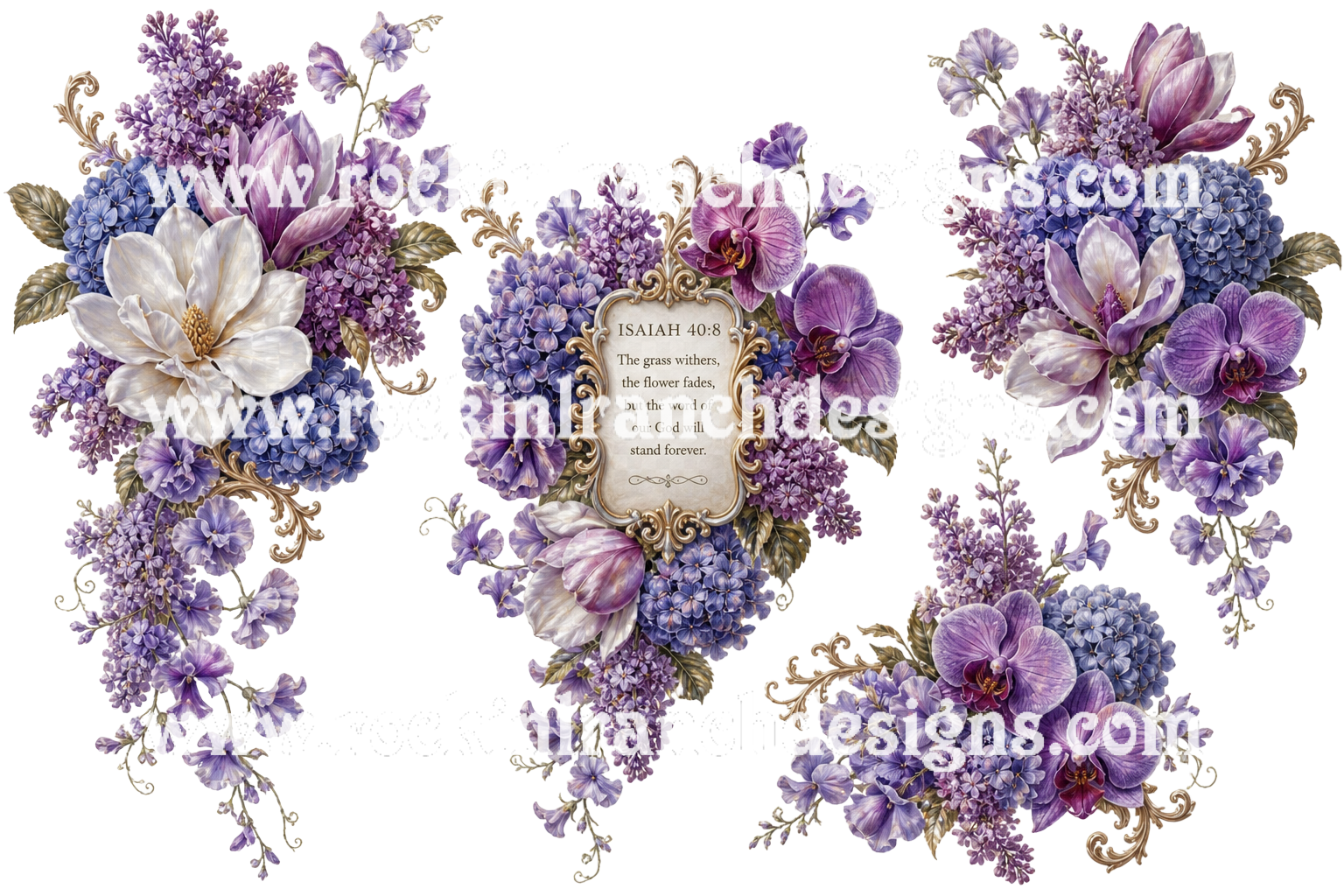 Isaiah 40 Floral Sheet 1