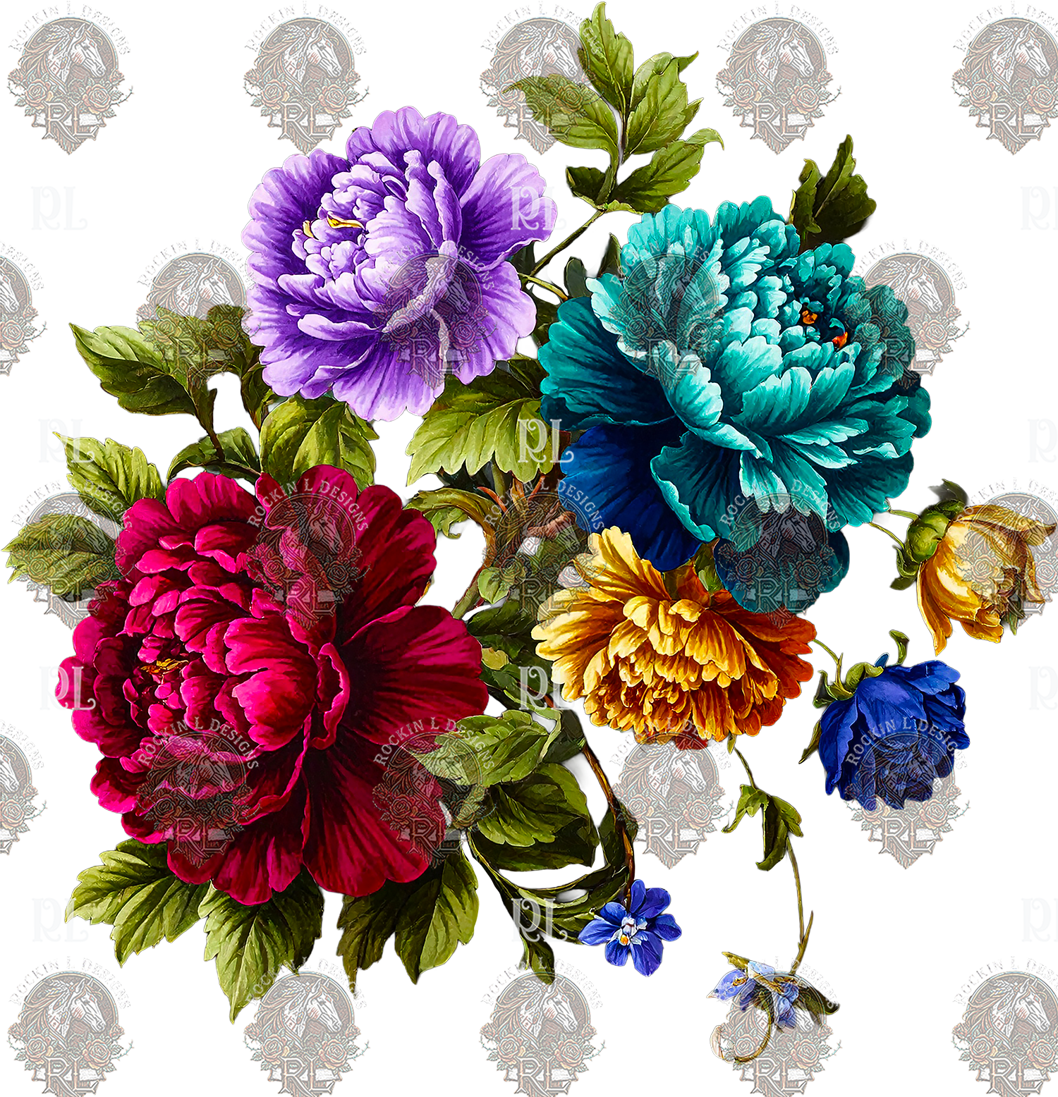 Dark Floral 368