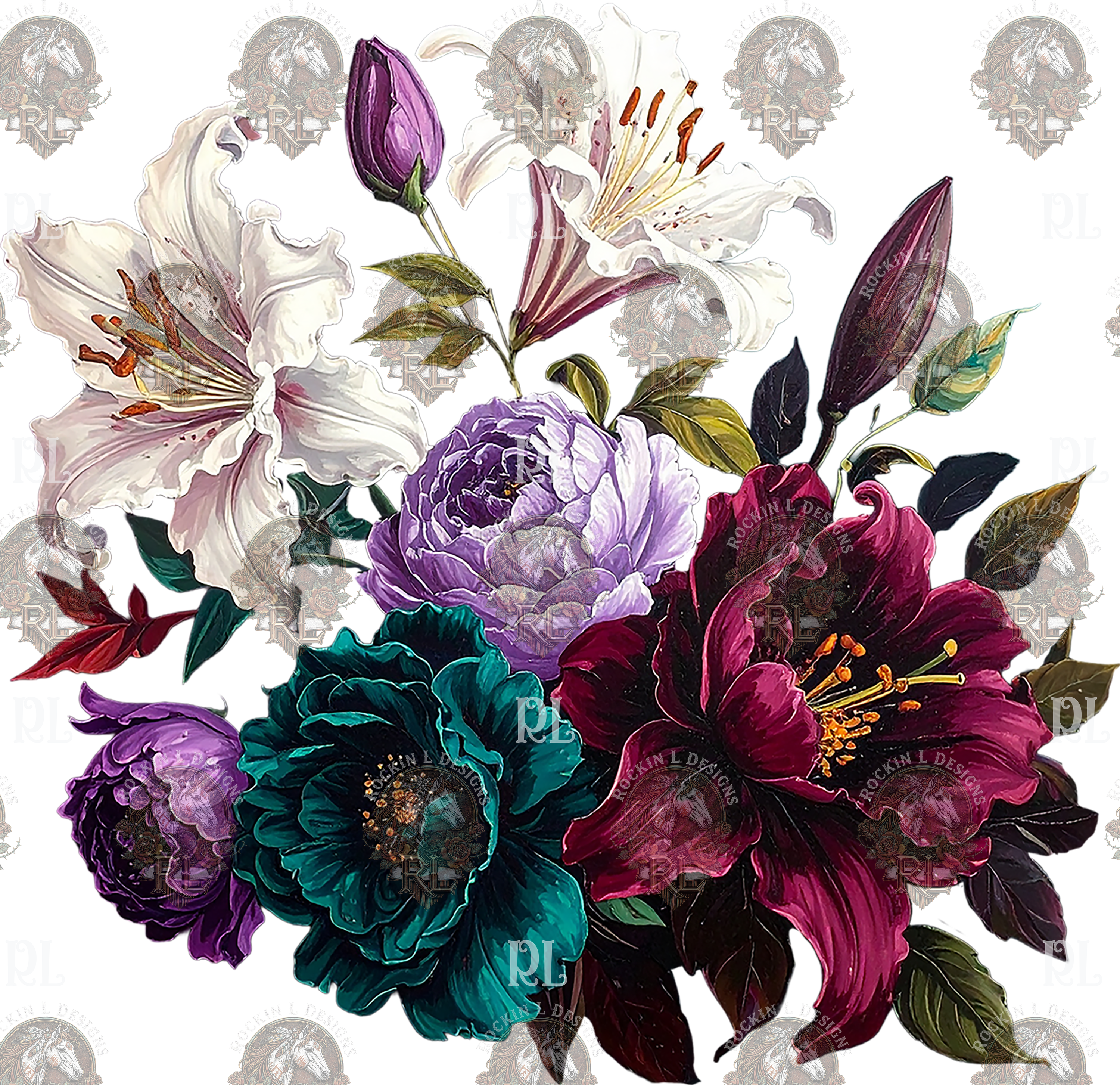 Dark Floral 65