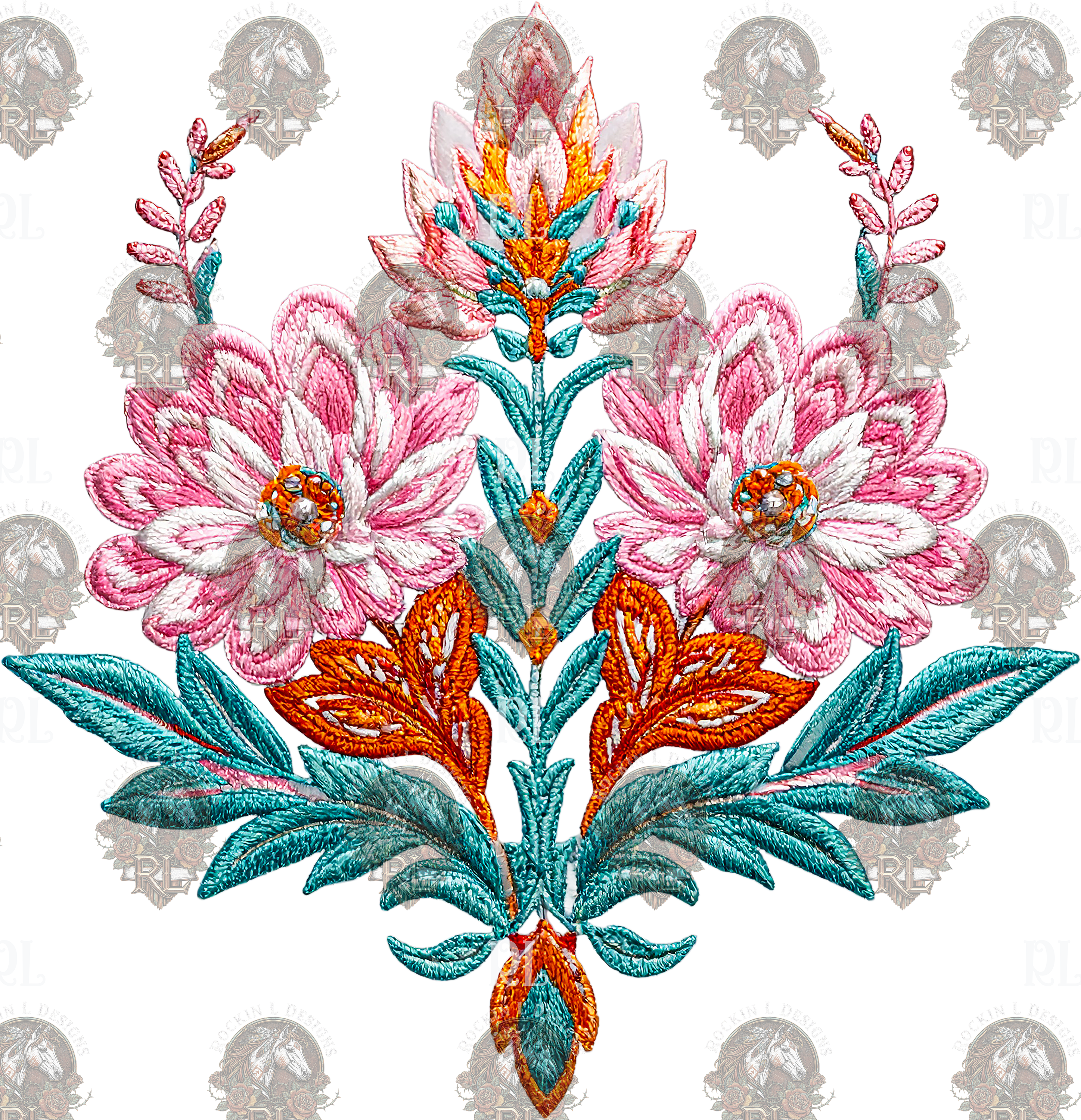 Embroidered Flower 460