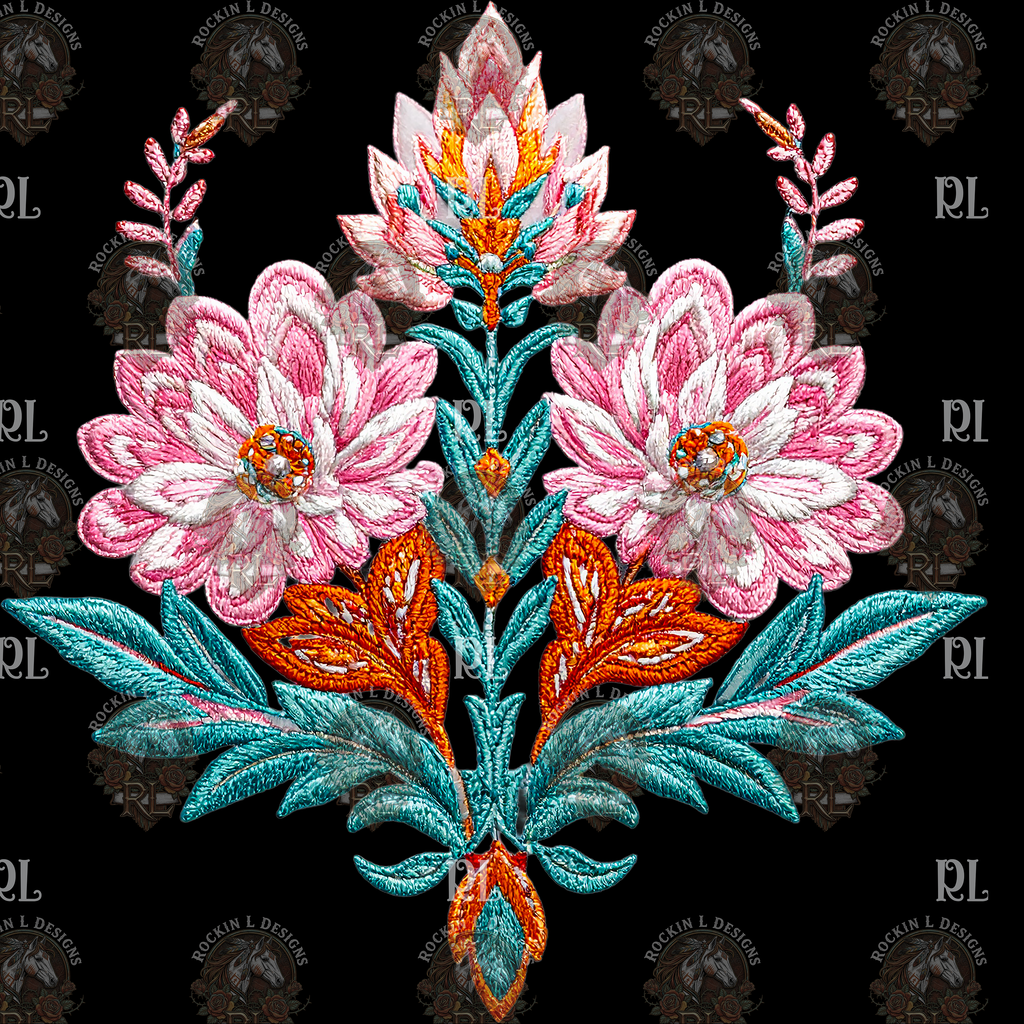 Embroidered Flower 460
