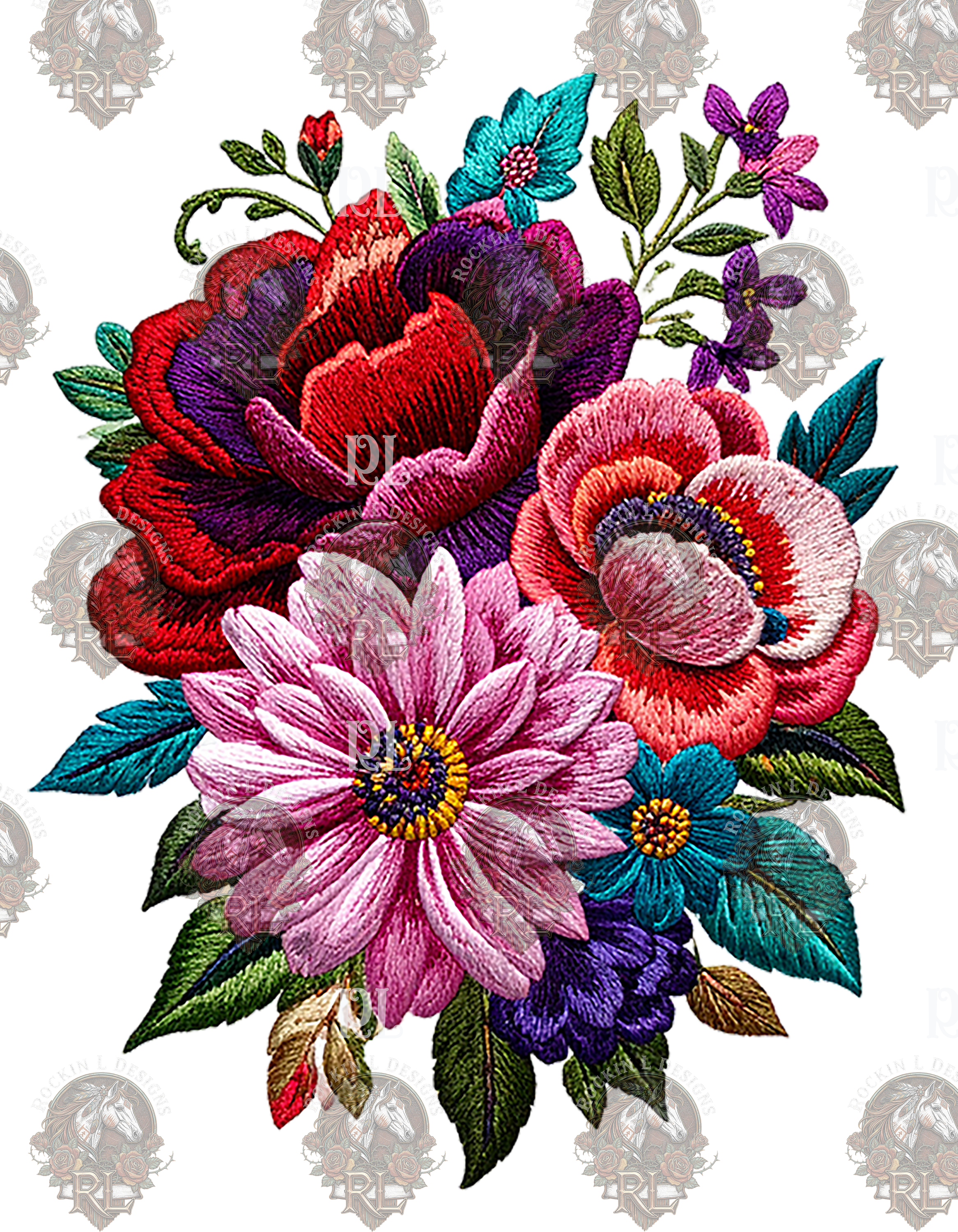 Embroidery Floral 503