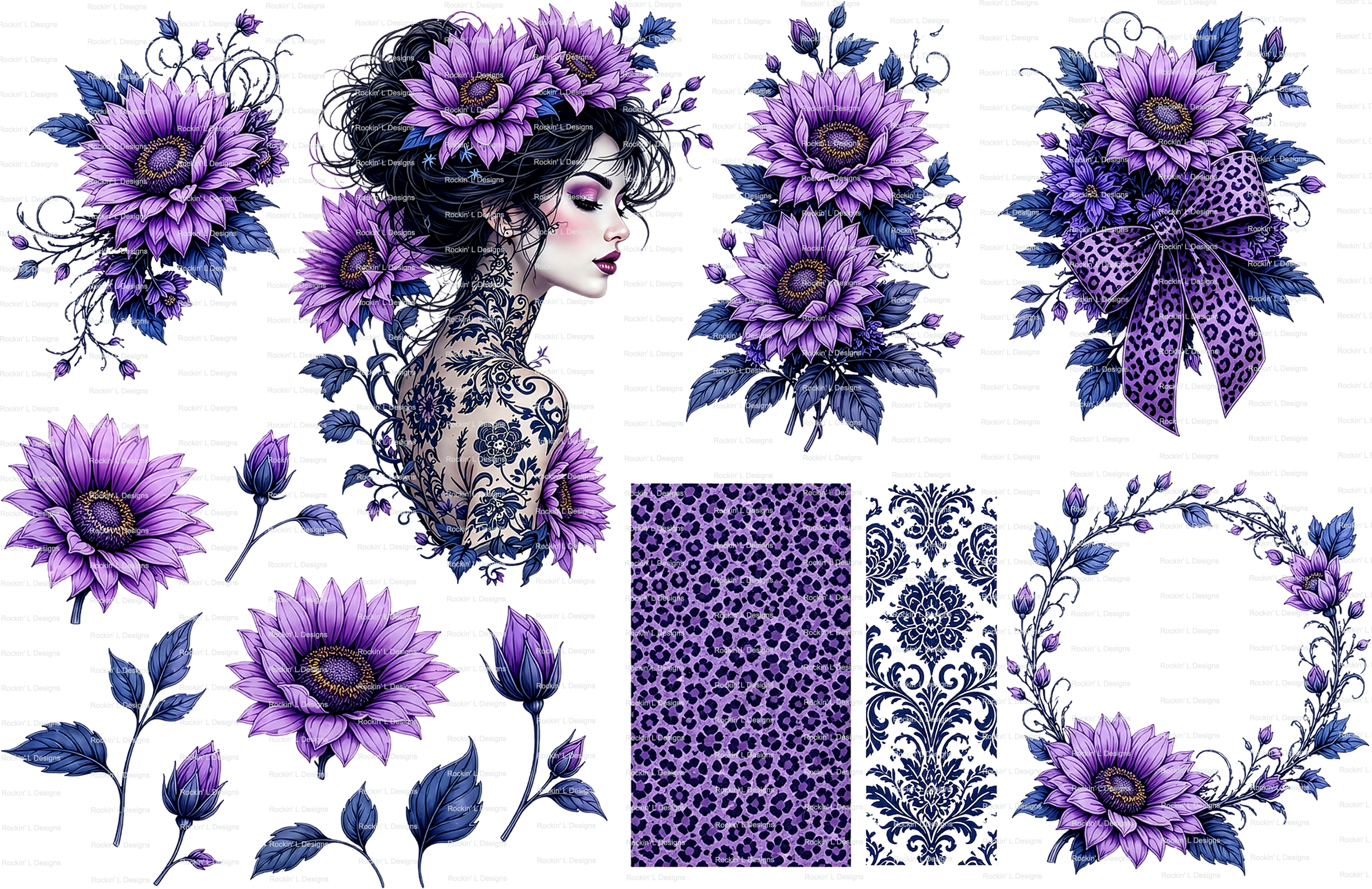 Woman in Purple Element