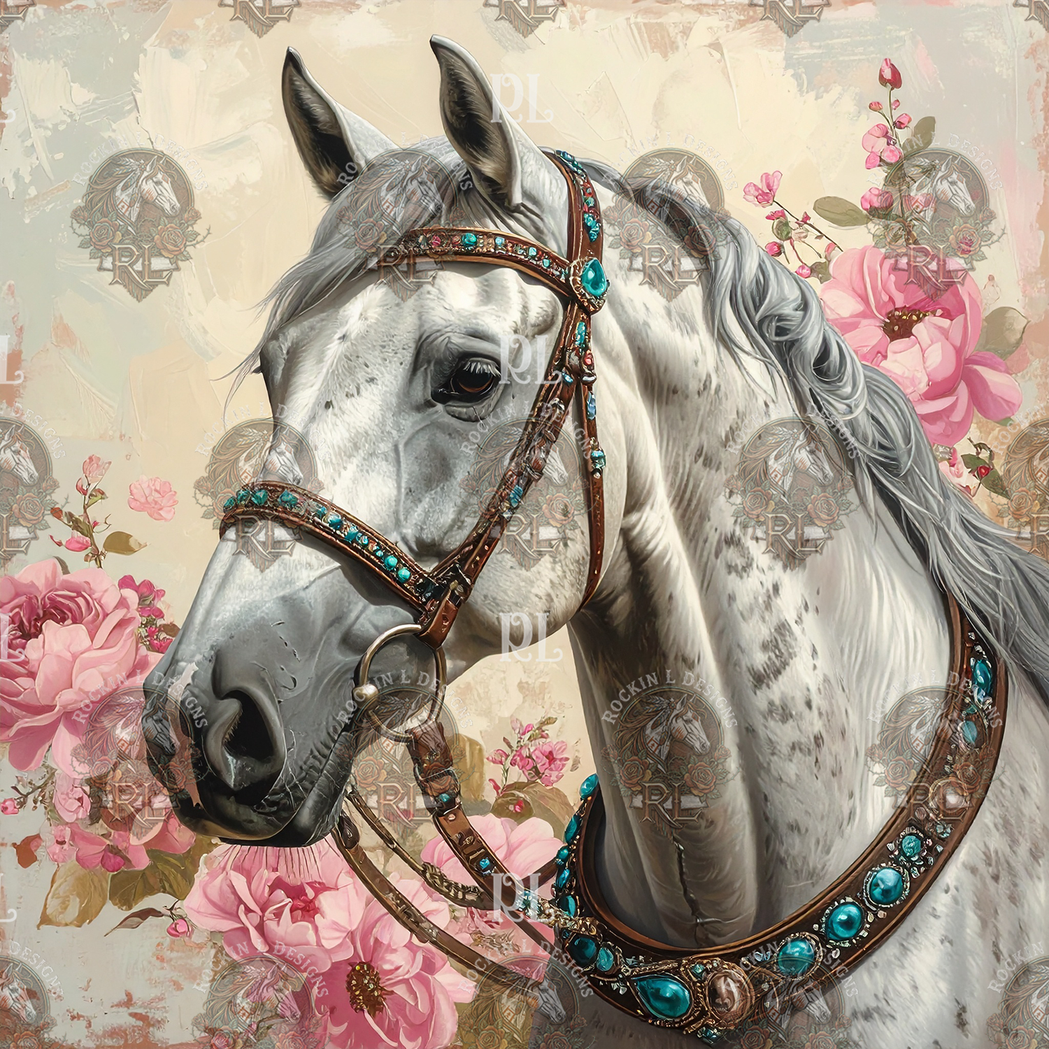 Wildfire Pink Floral Horse 279