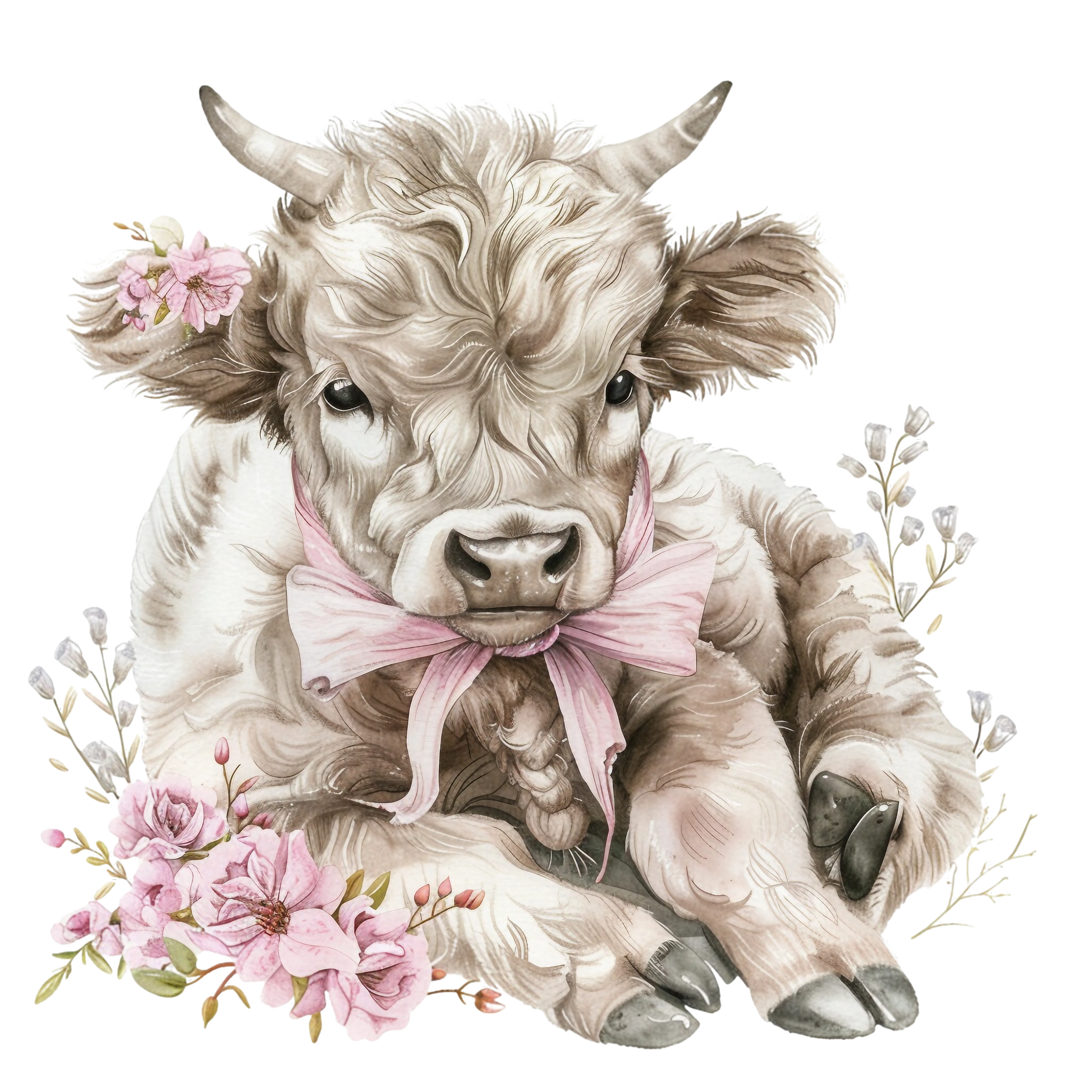 Calf in Pink 1