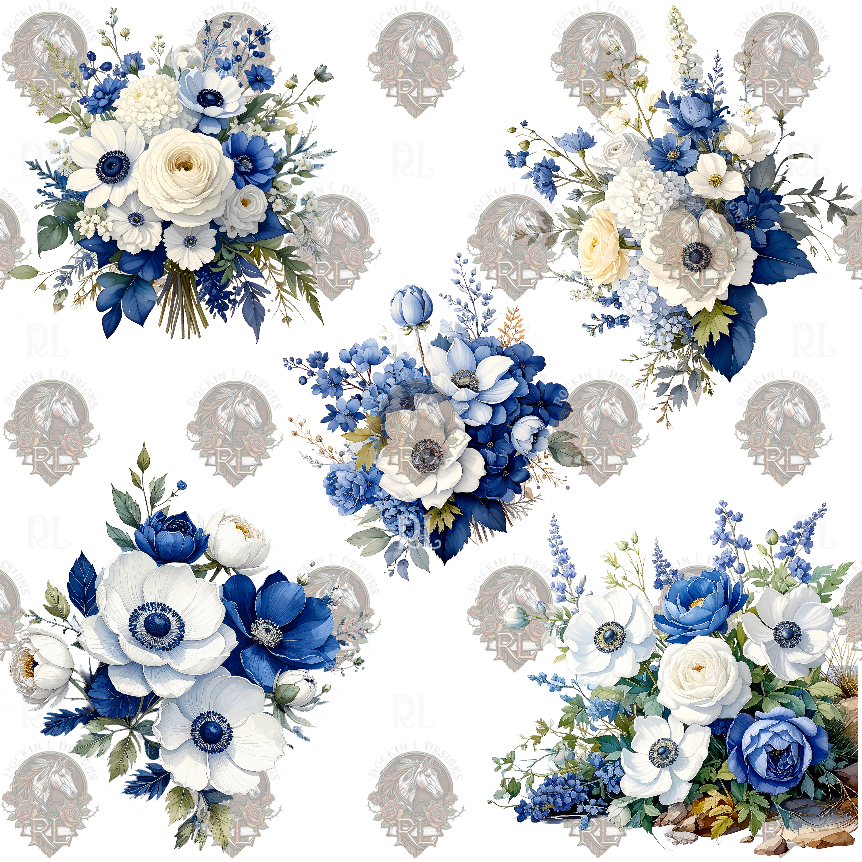 Nautical Floral Element 33