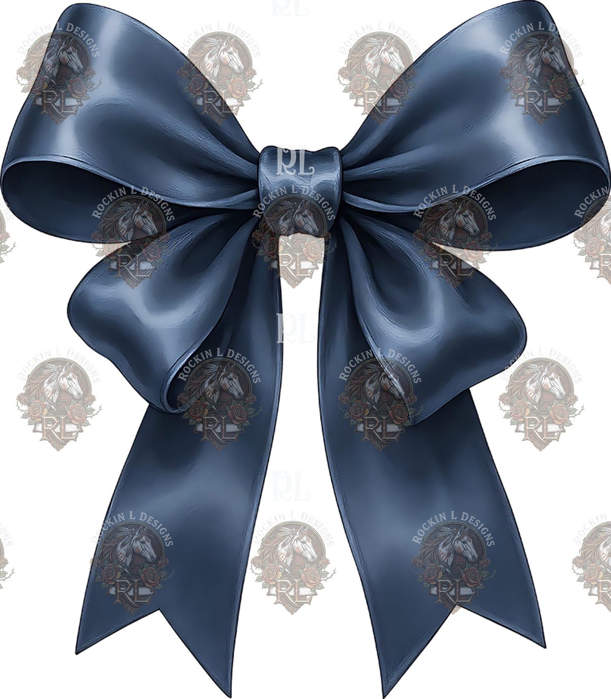 Navy Blue Bow 93