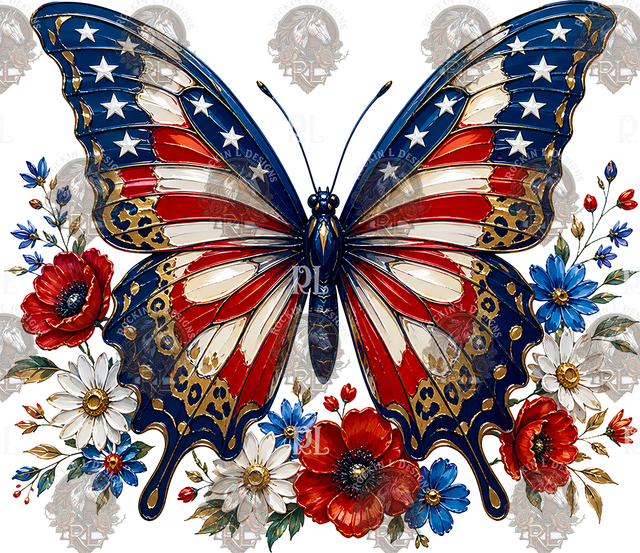 Patriotic Butterfly 476