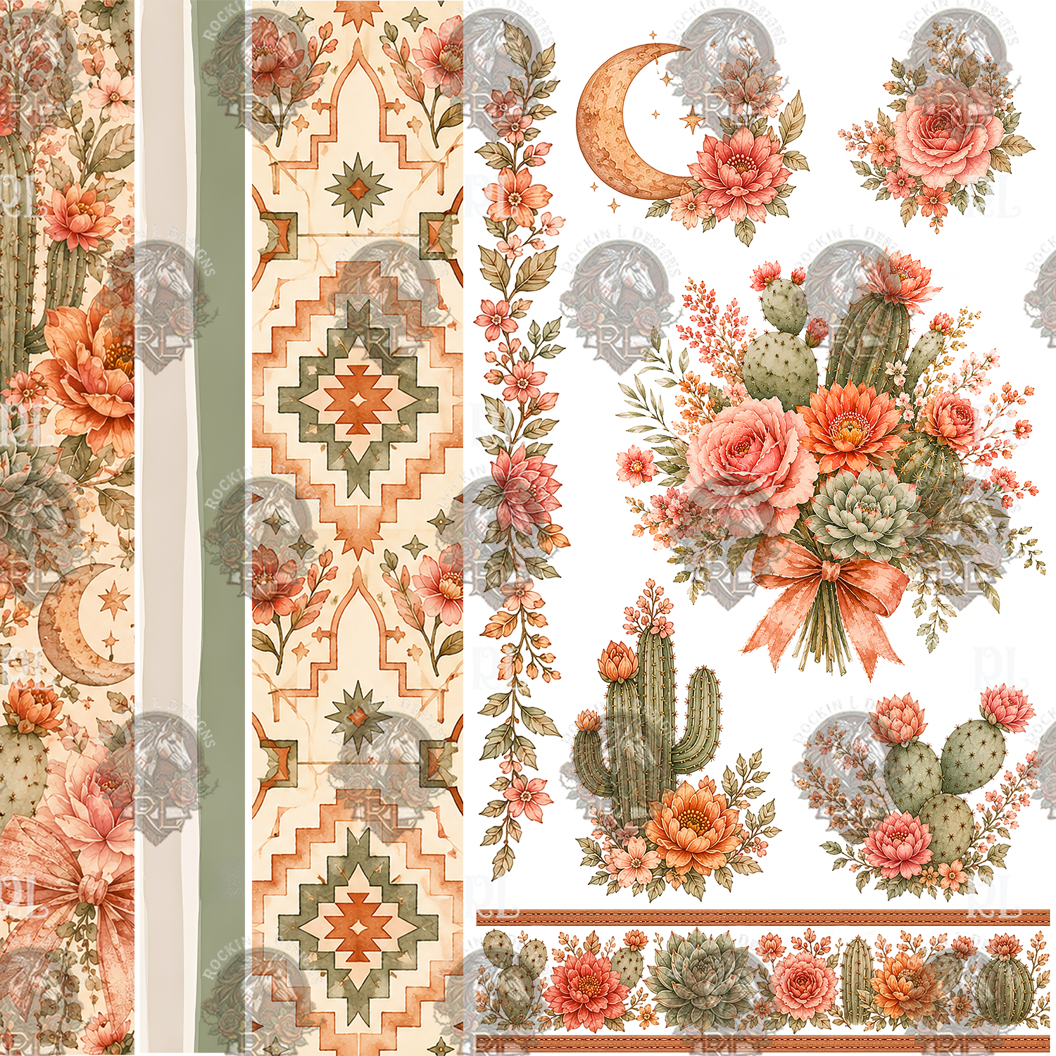 Peachy Desert Dreams 2 Tumbler Sheet
