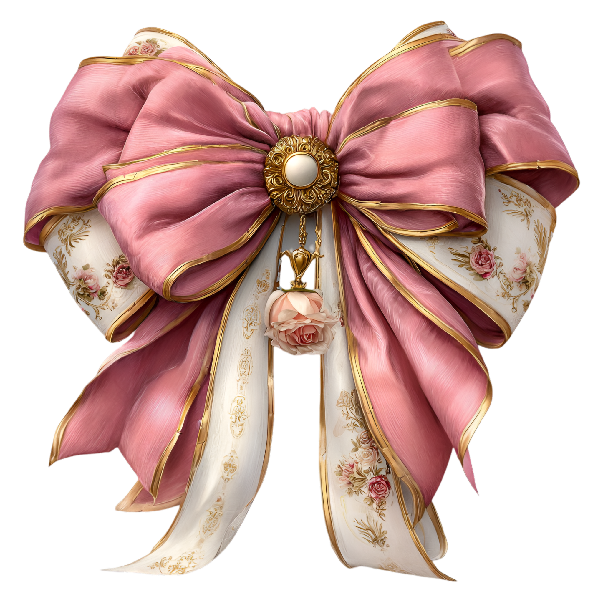 Pink Shabby Bow 6