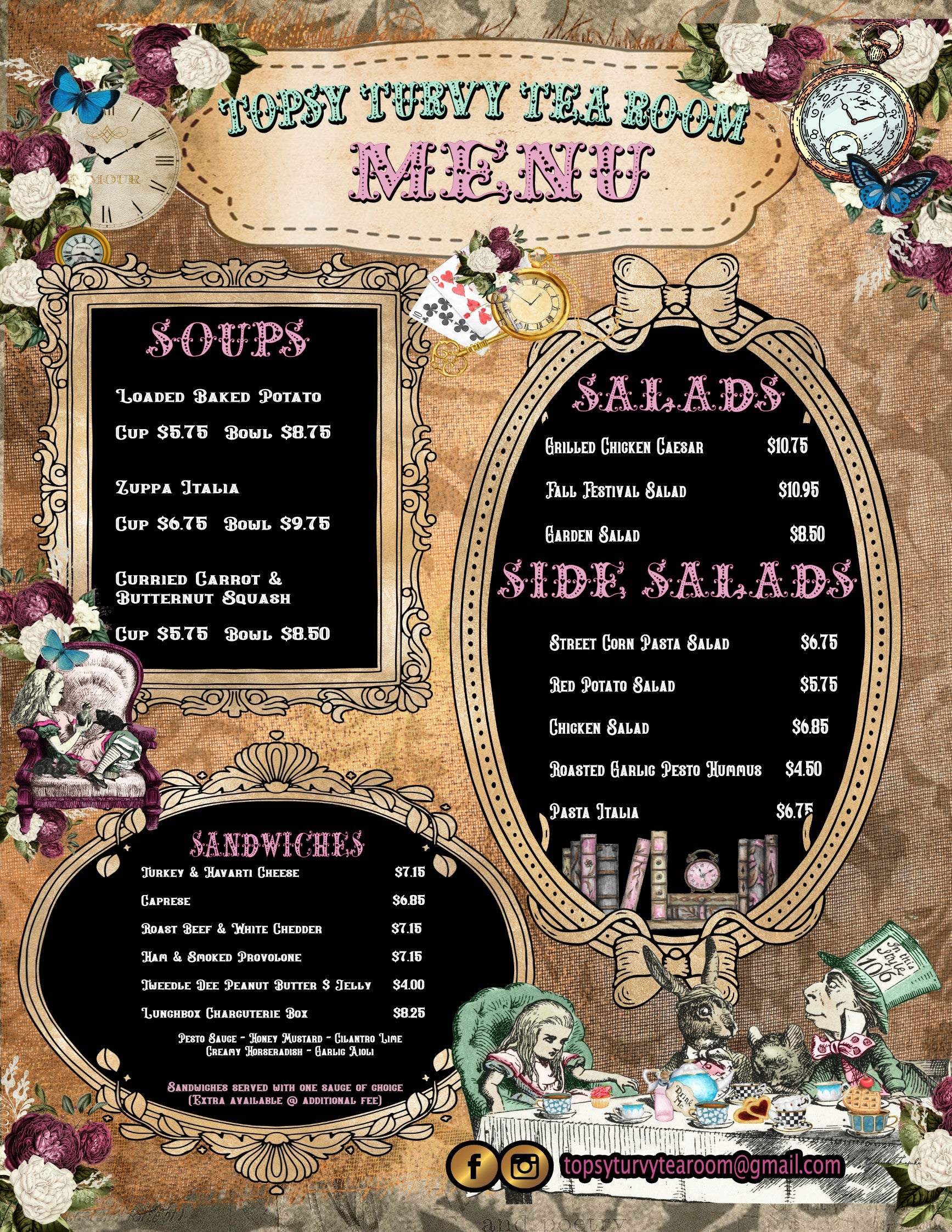 Custom Menu Design