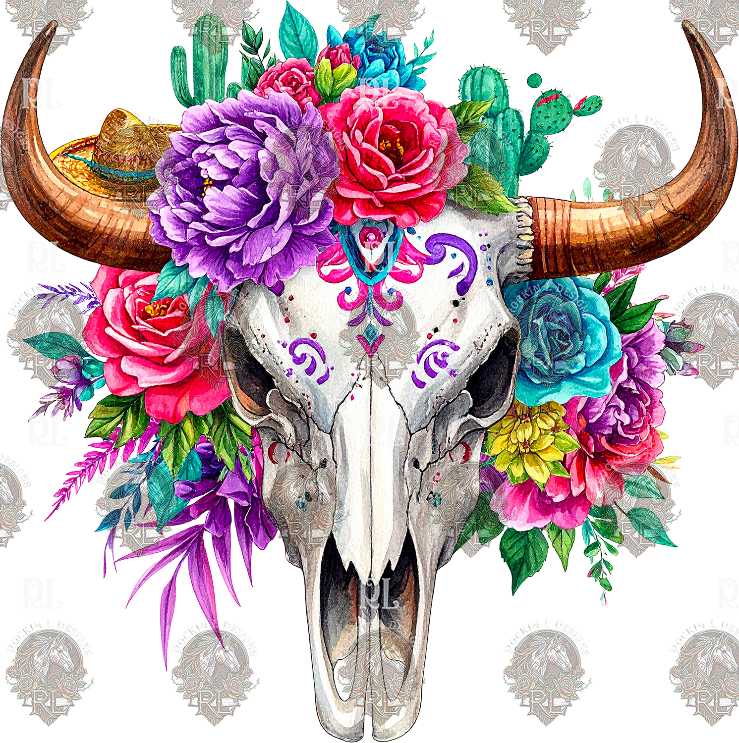 Wildfire Fiesta Cow Skull 26