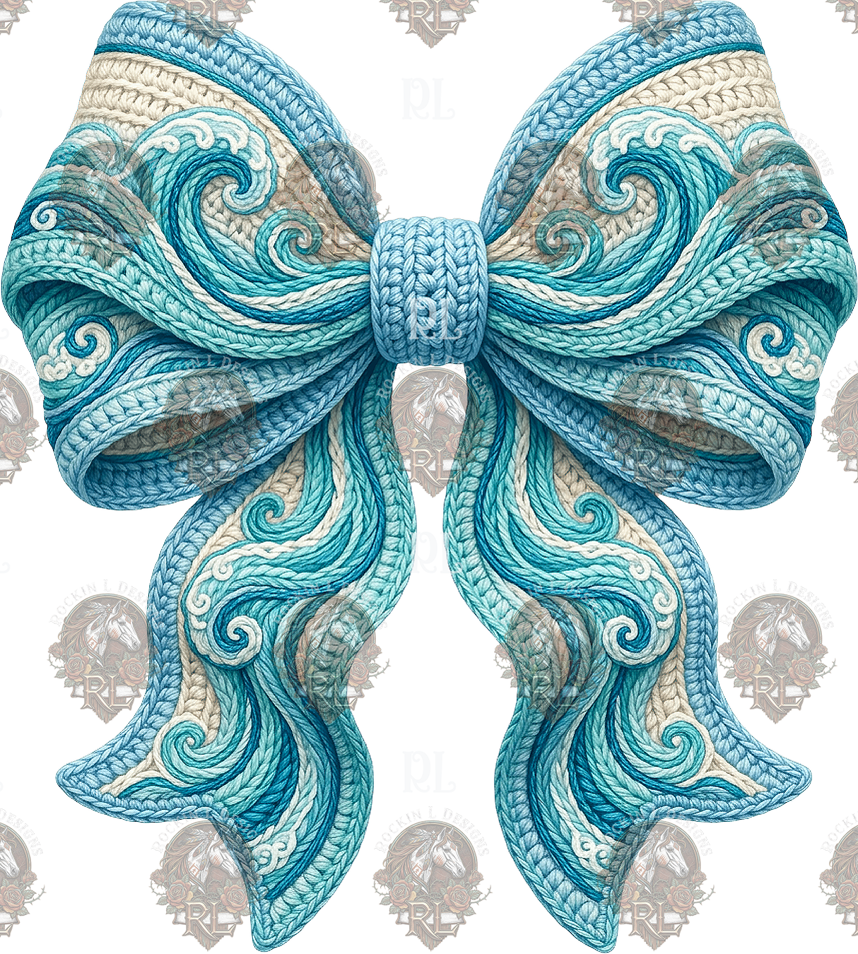 Wave Crochet Bow 145