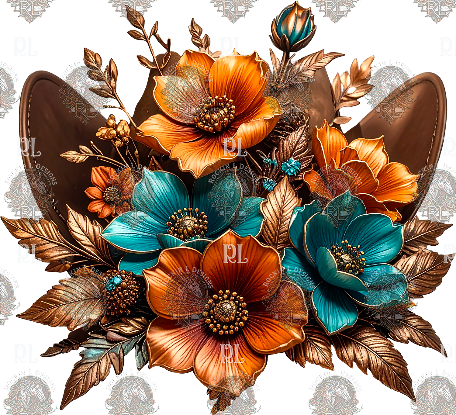 Western Hat Floral 380