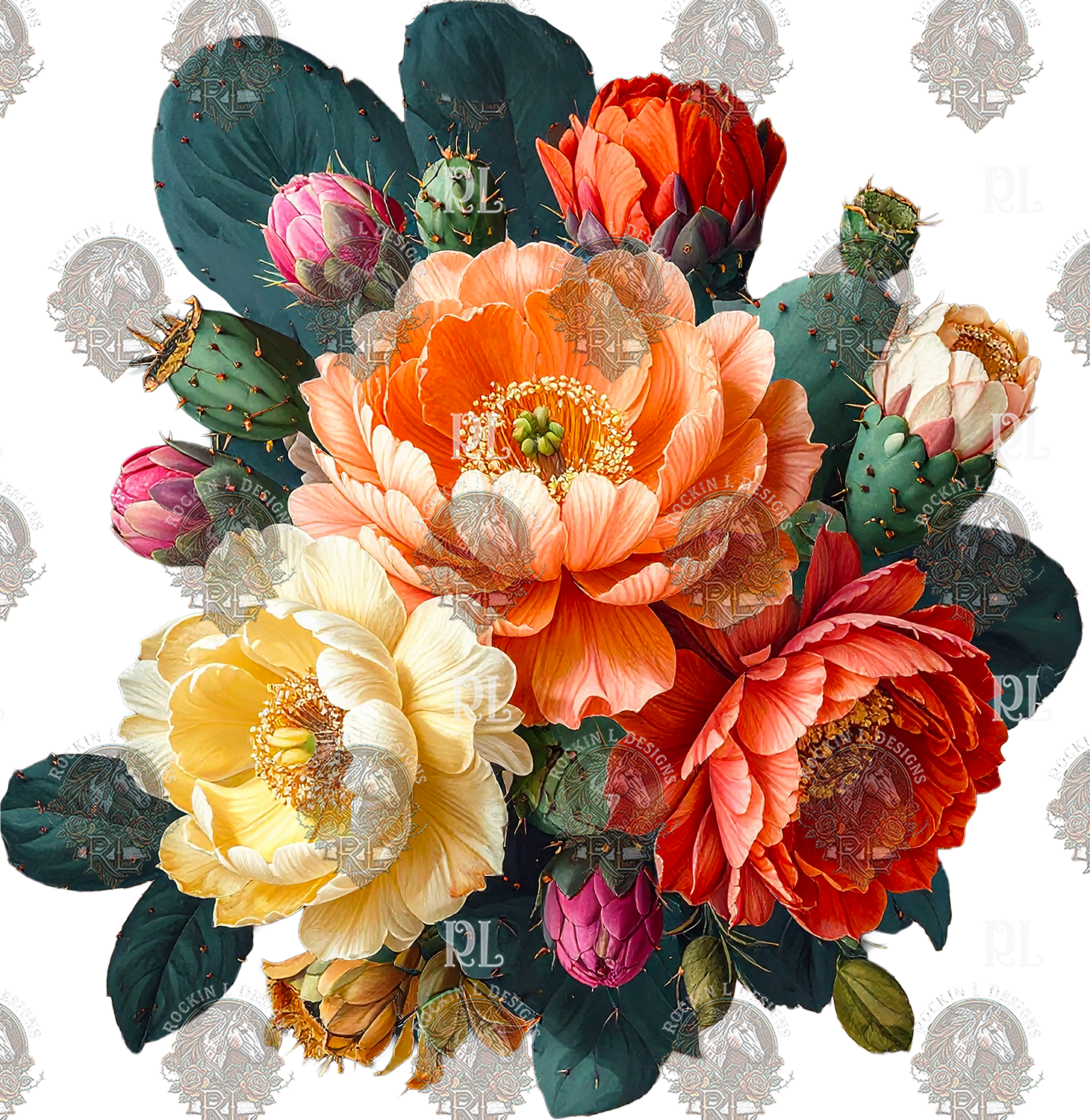 Wildfire Cactus Floral 450