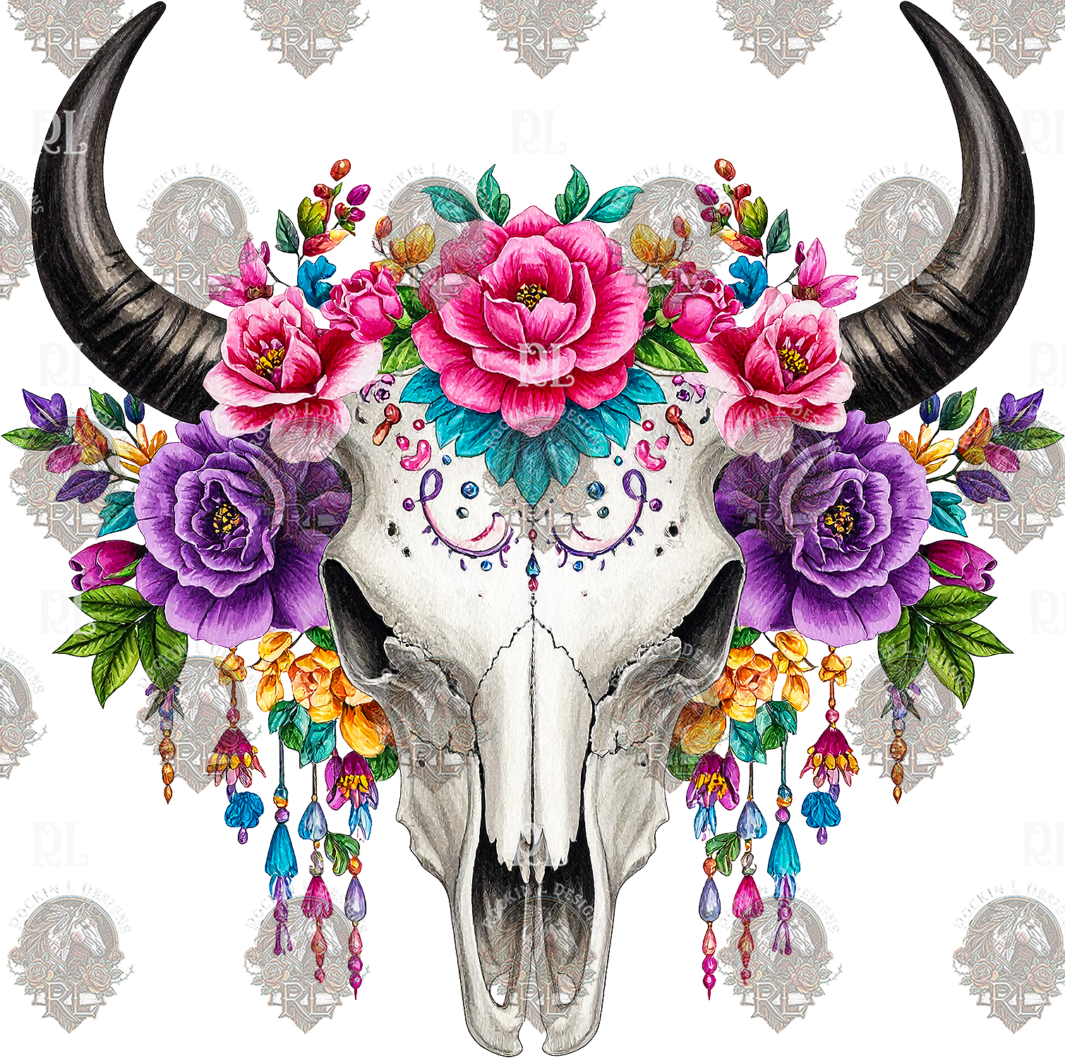 Wildfire Fiesta Cow Skull 6