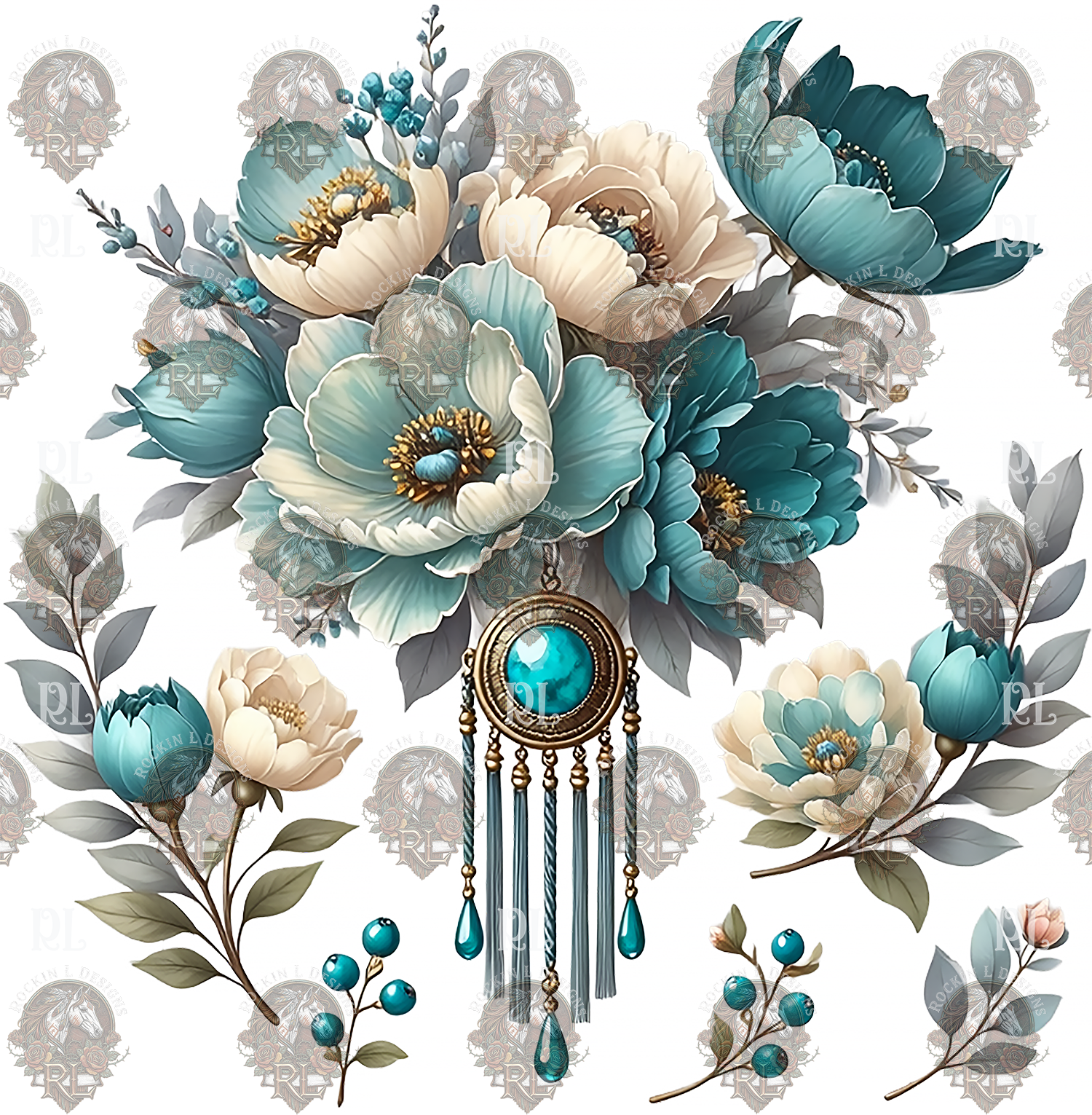 Wildfire Floral Element f393