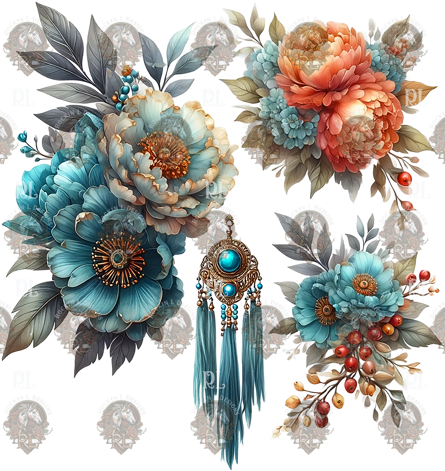Wildfire Floral Element f969