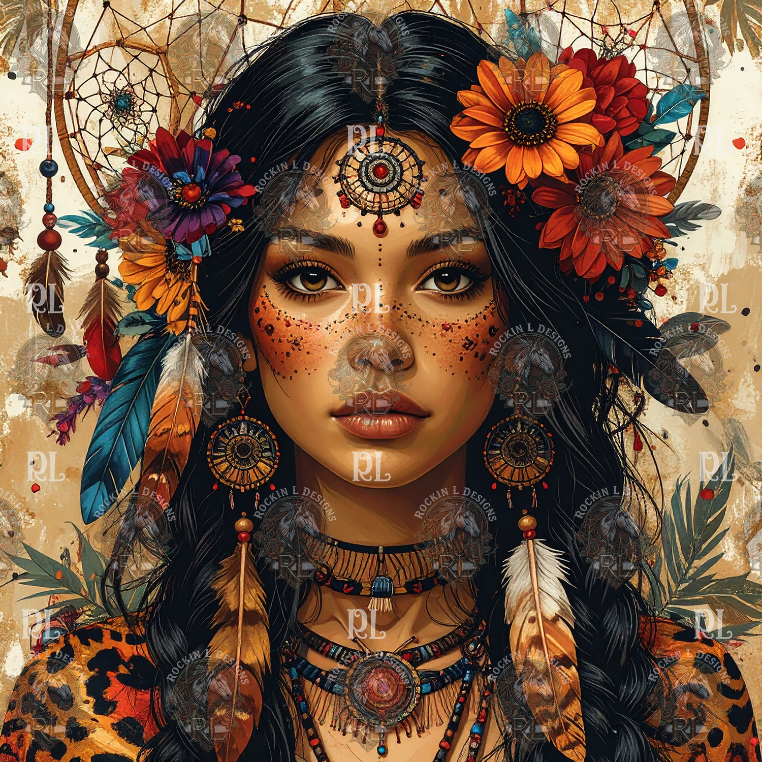 Wildfire Native Woman f1653