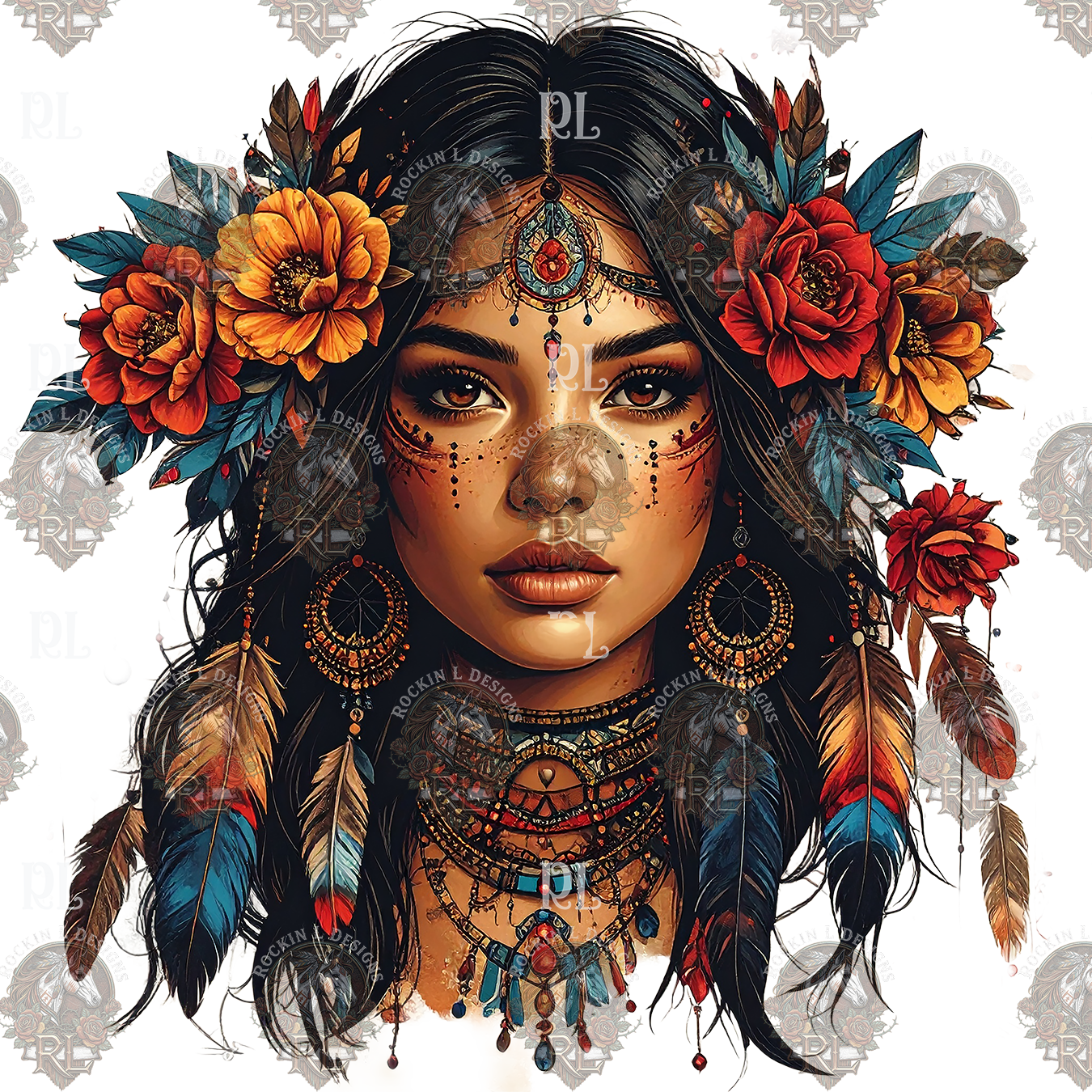 Wildfire Native Woman f272