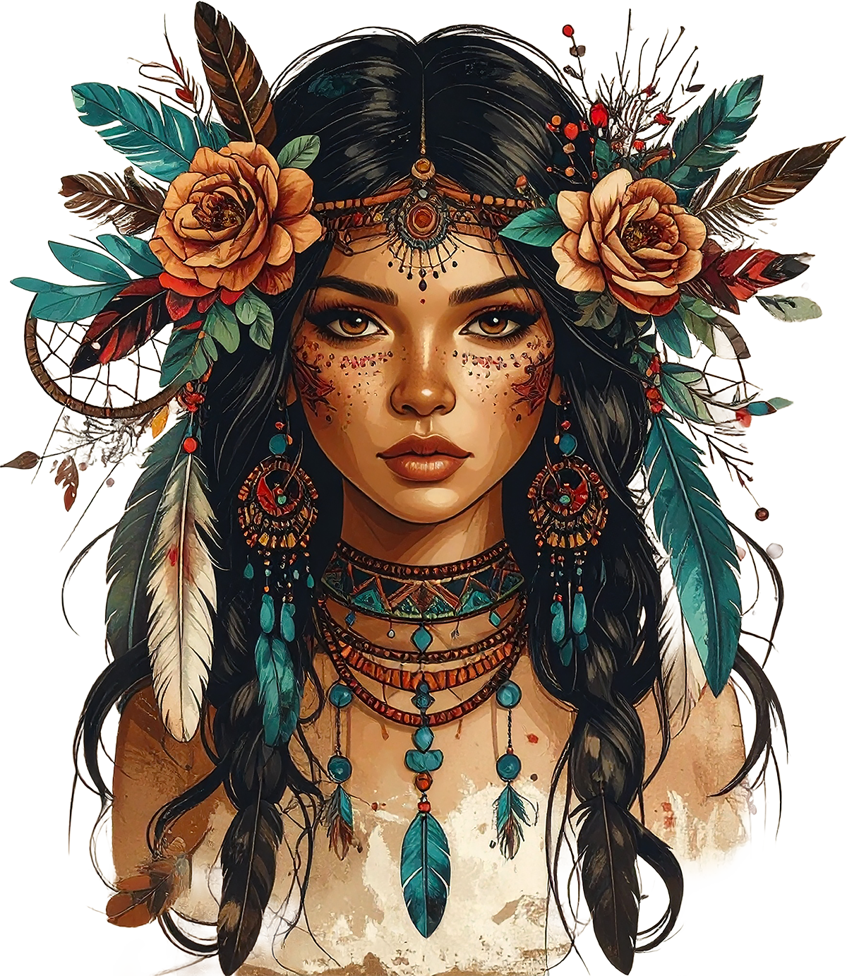 Wildfire Native Woman f661