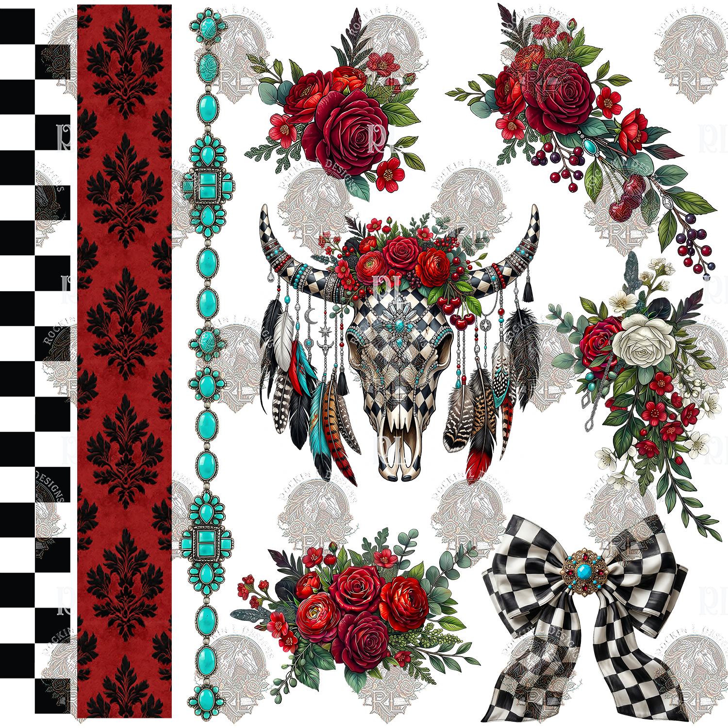 Wildfire Red & Black Element 1