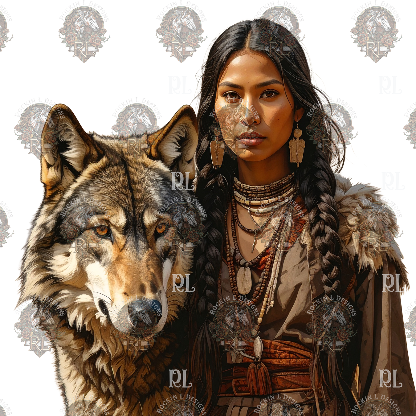 Wildfire Woman & Wolf f720