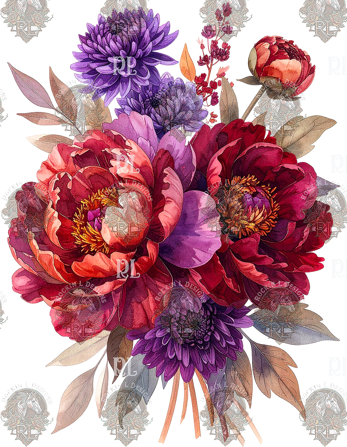 Wine Floral 13