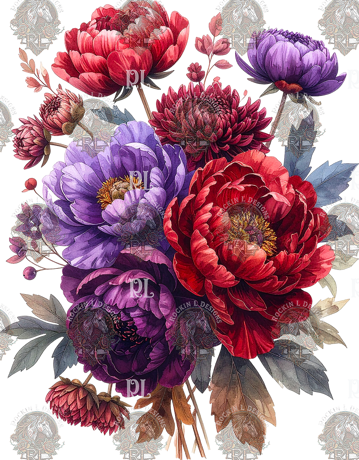 Wine Florals 14
