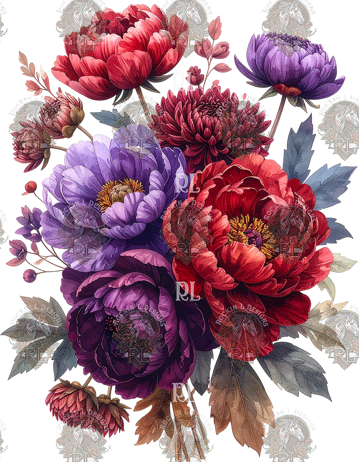 Wine Floral 15