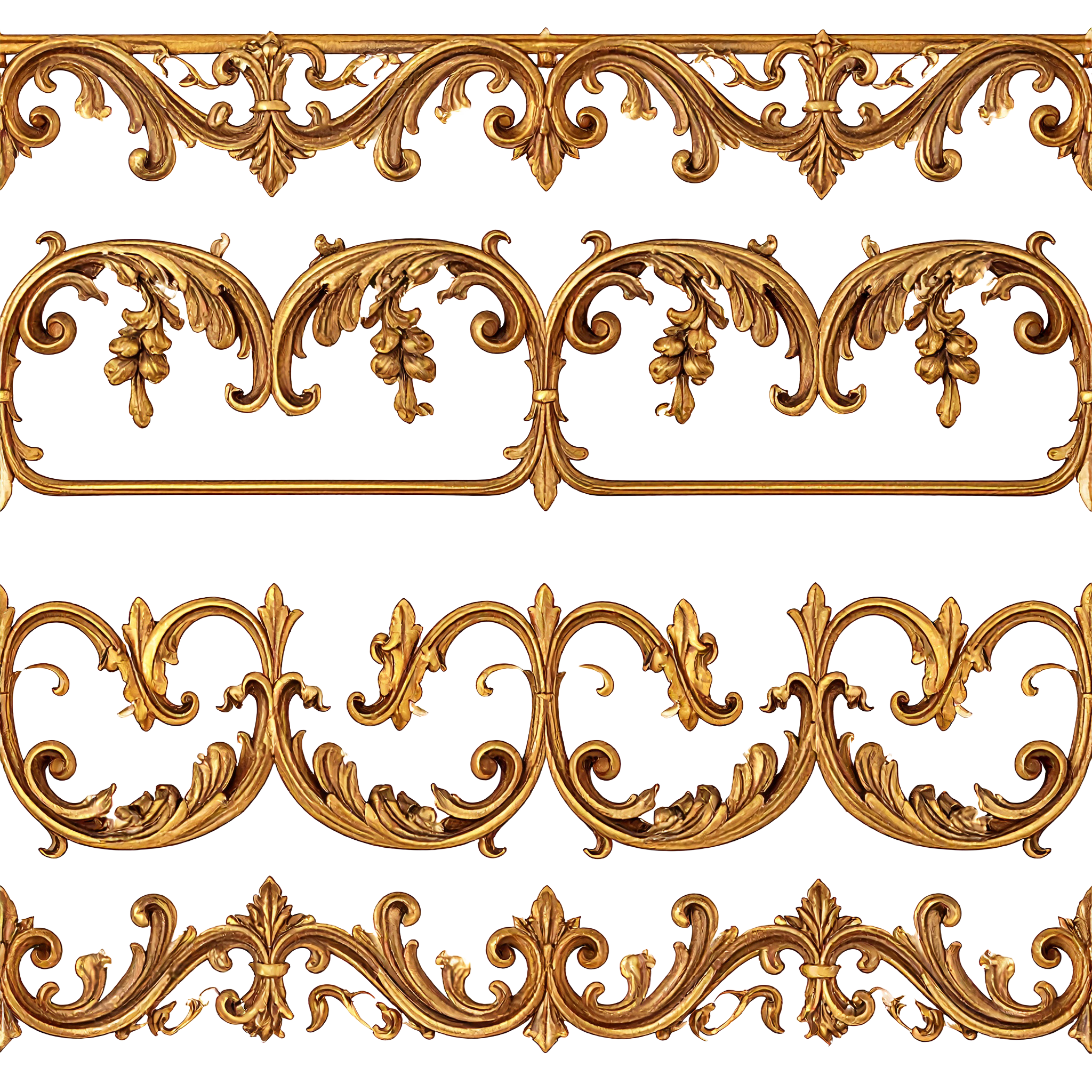 Golden Ornate Element 6"